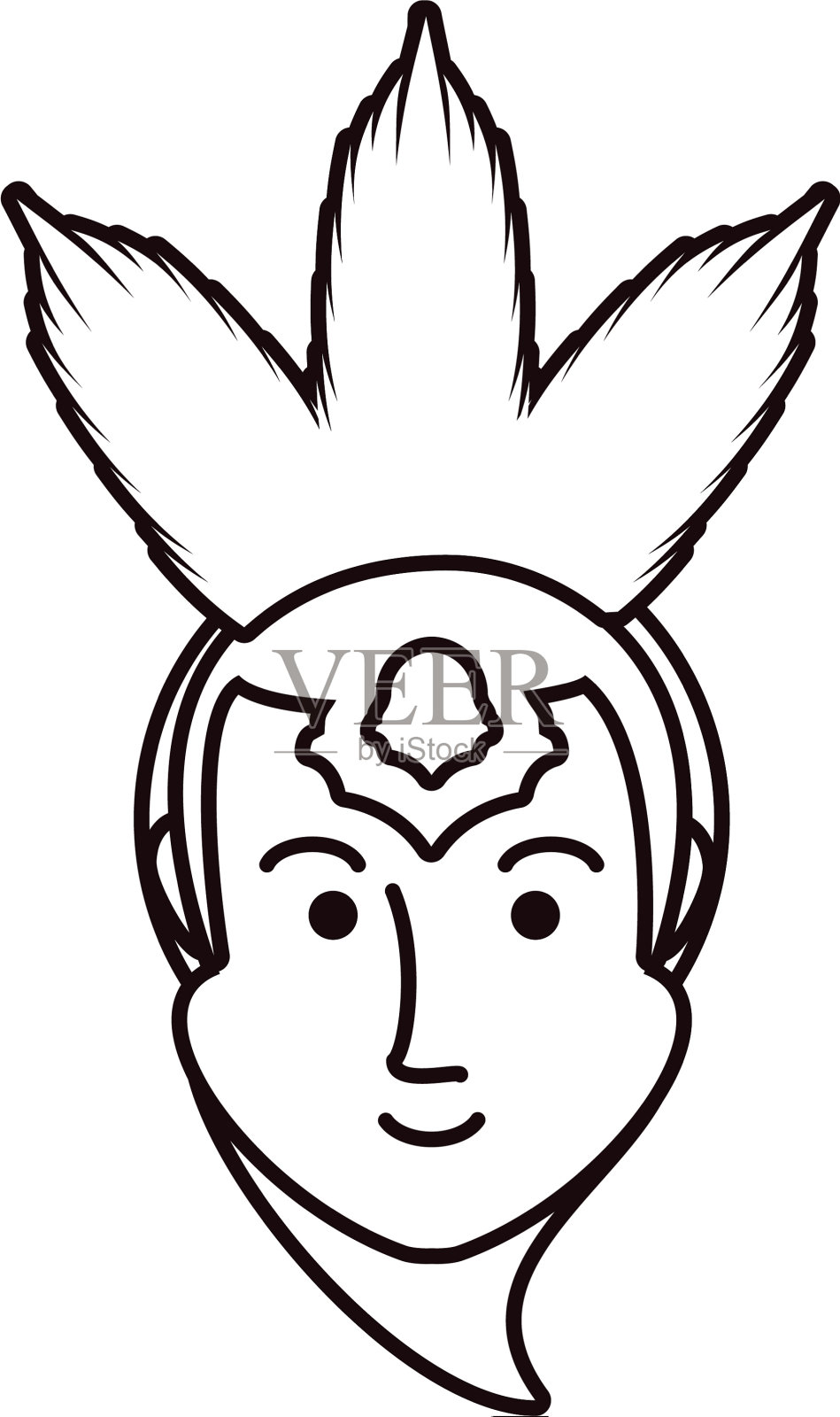 嘉年华女舞者的头领设计元素图片