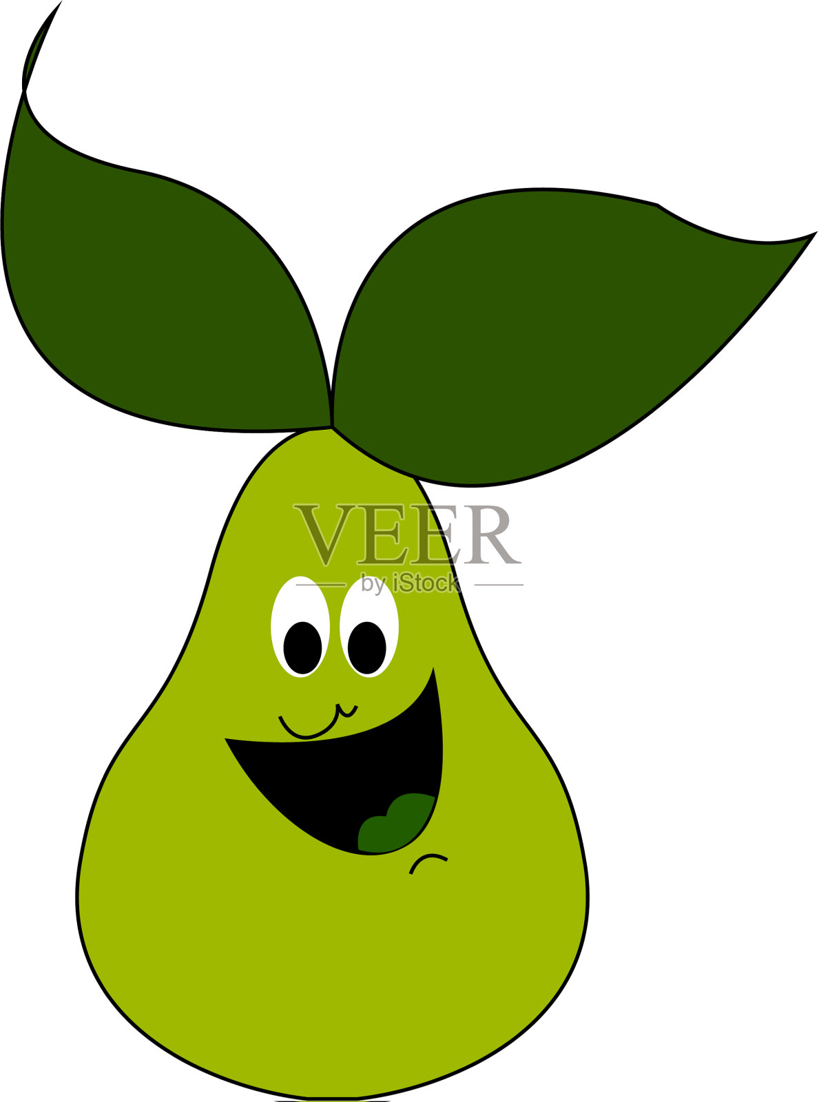 微笑梨或颜色设计元素图片