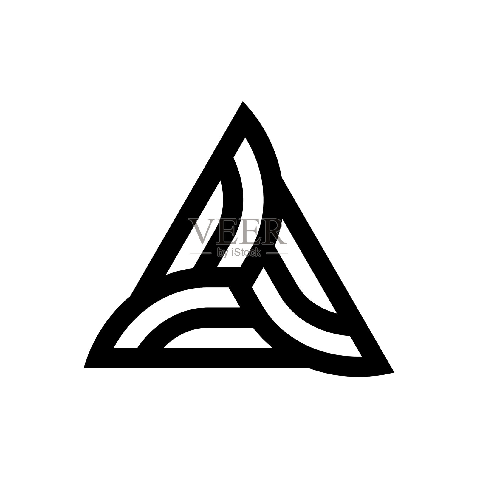 黑色抽象标志设计模板设计元素图片