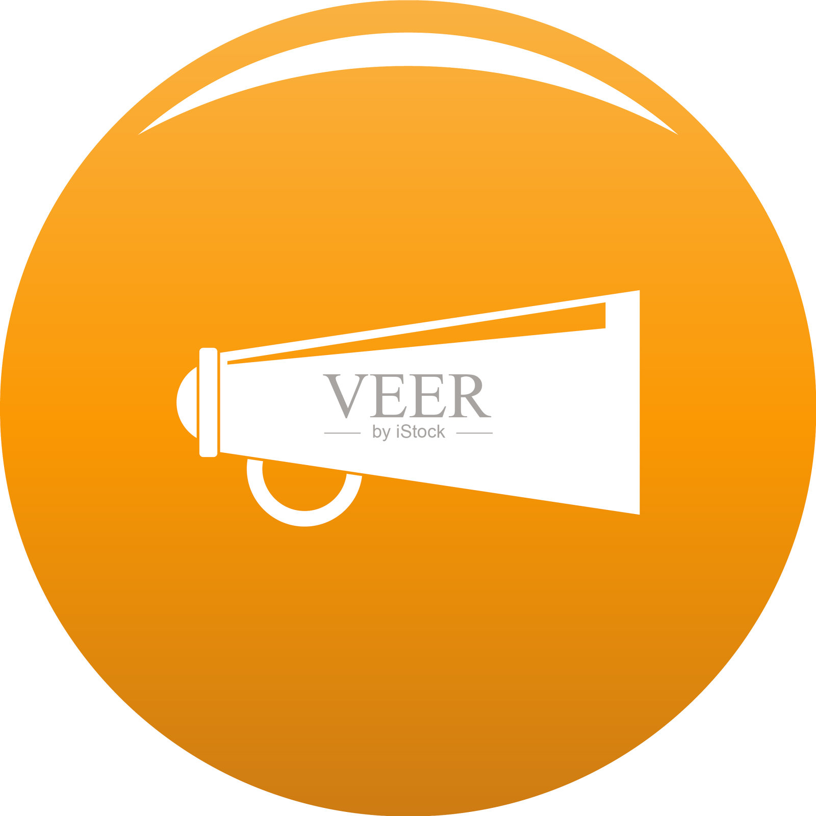 扬声器图标橙色图标素材