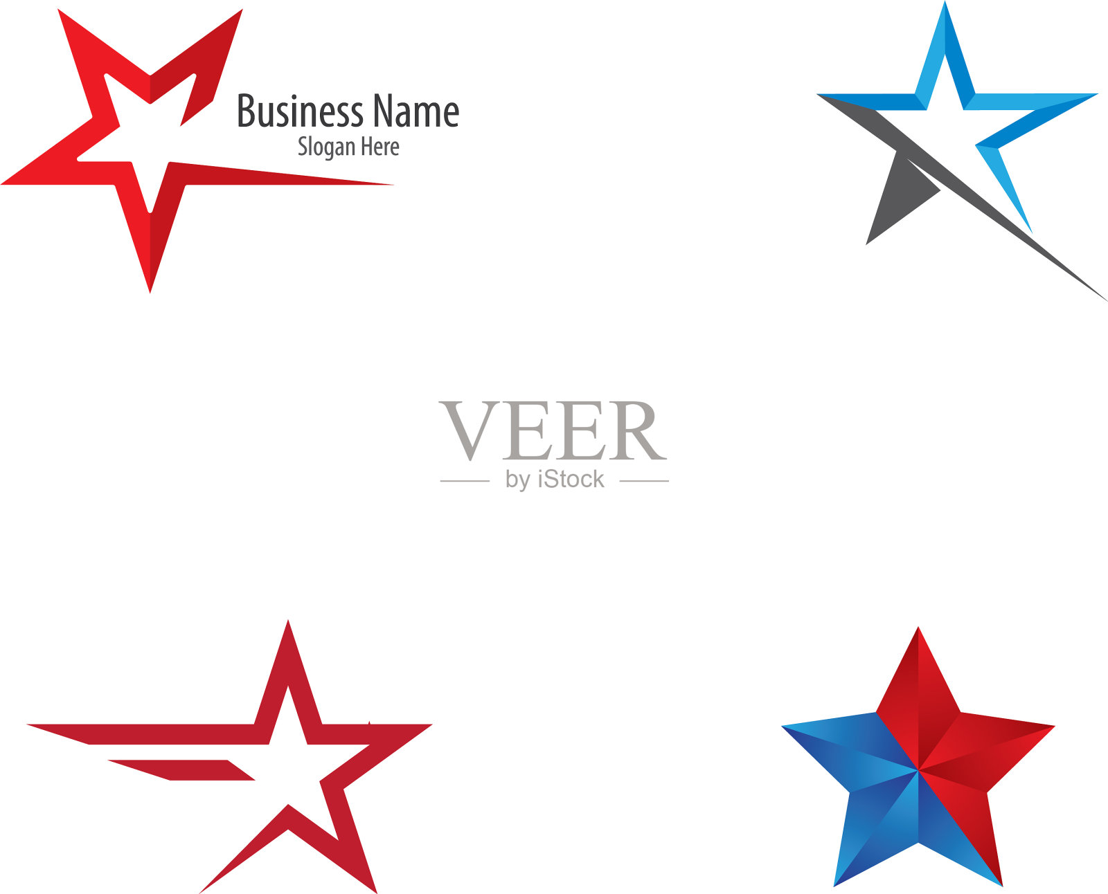 星形标志模板设计插画图片素材