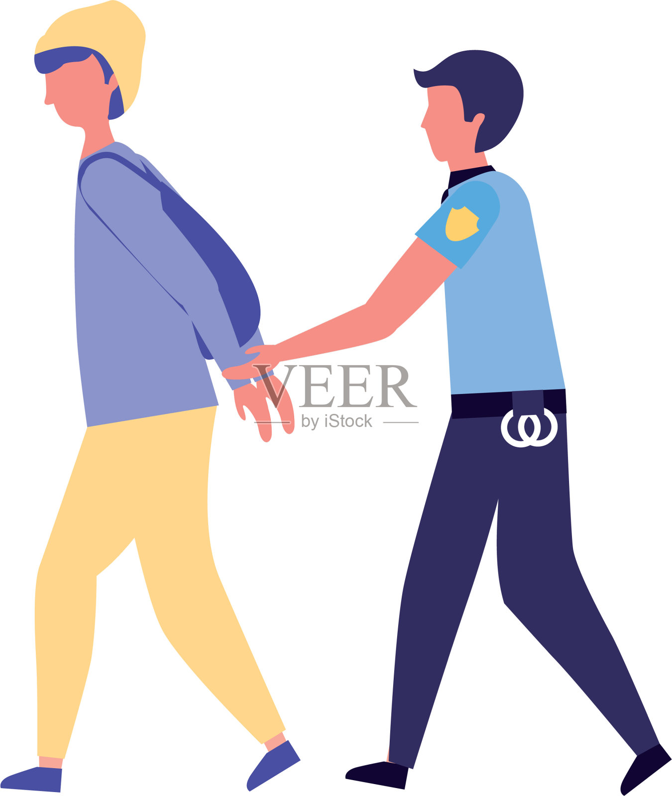 警察司法监狱设计元素图片