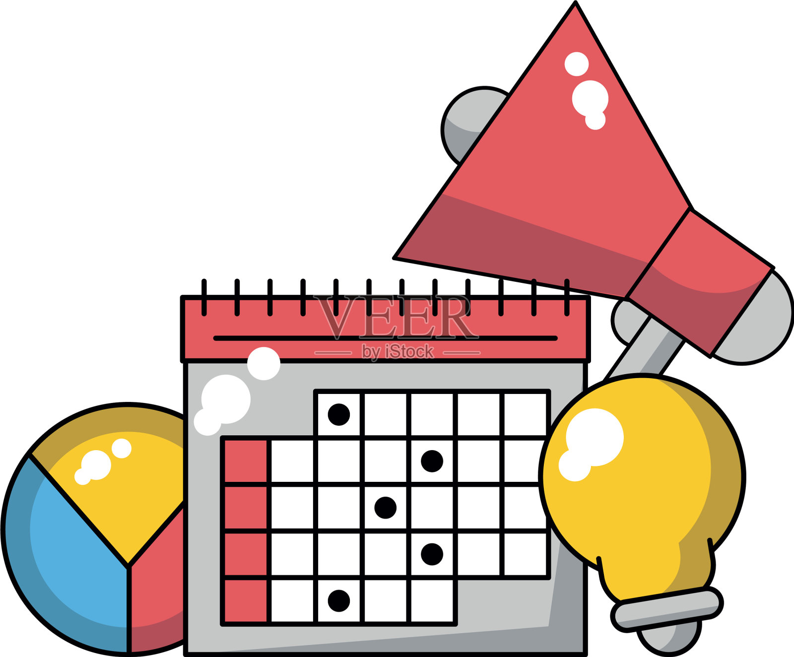 商务和办公室工作插画图片素材