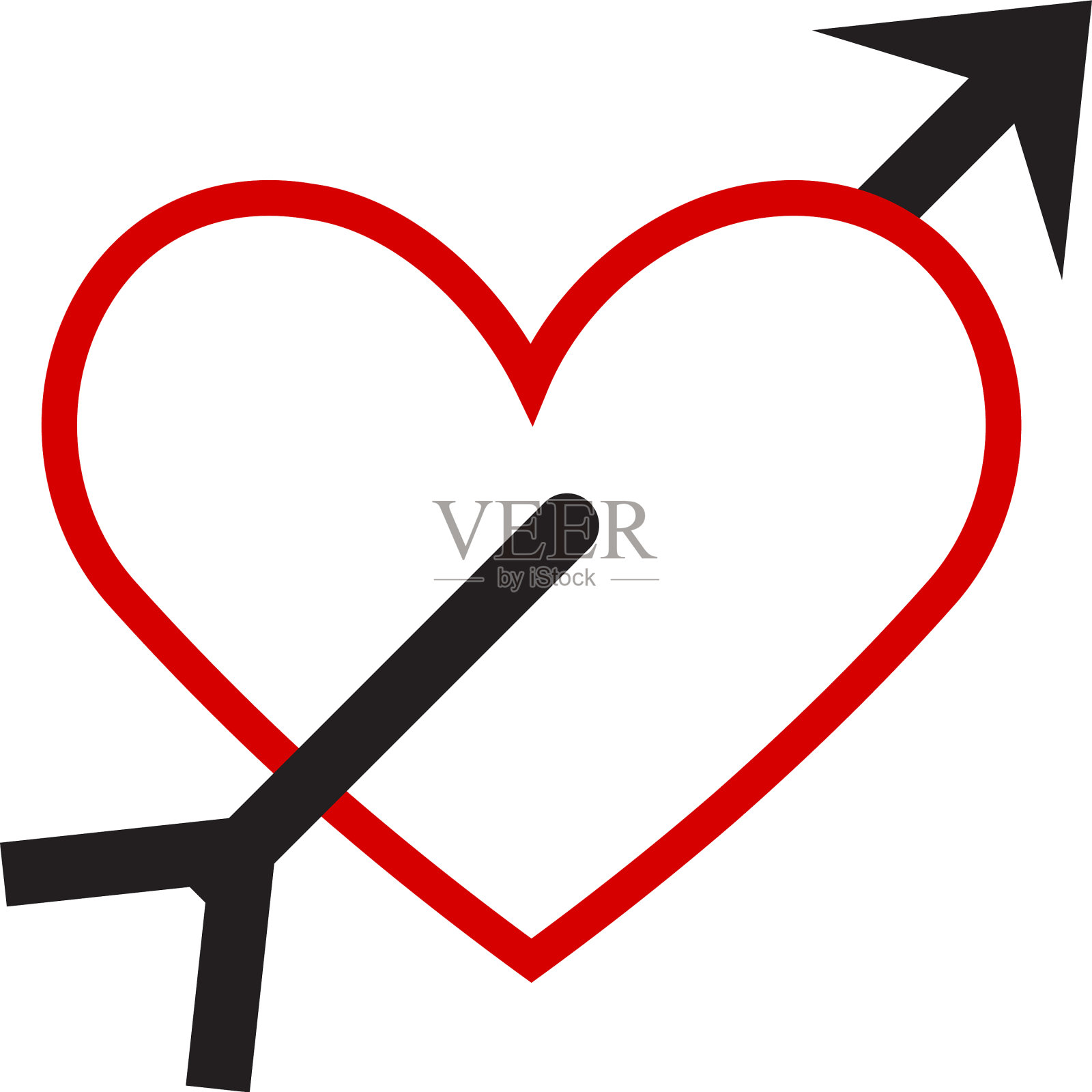 心形图标图形设计模板图标素材