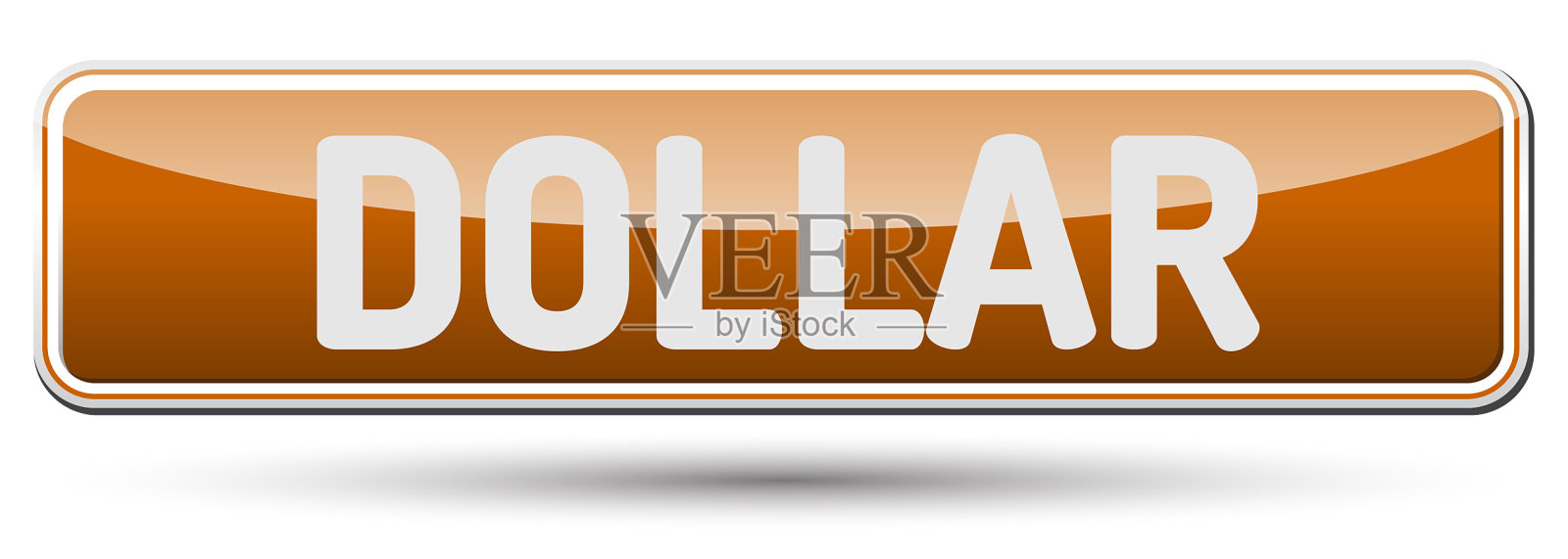 美元抽象美丽的按钮与文本设计元素图片