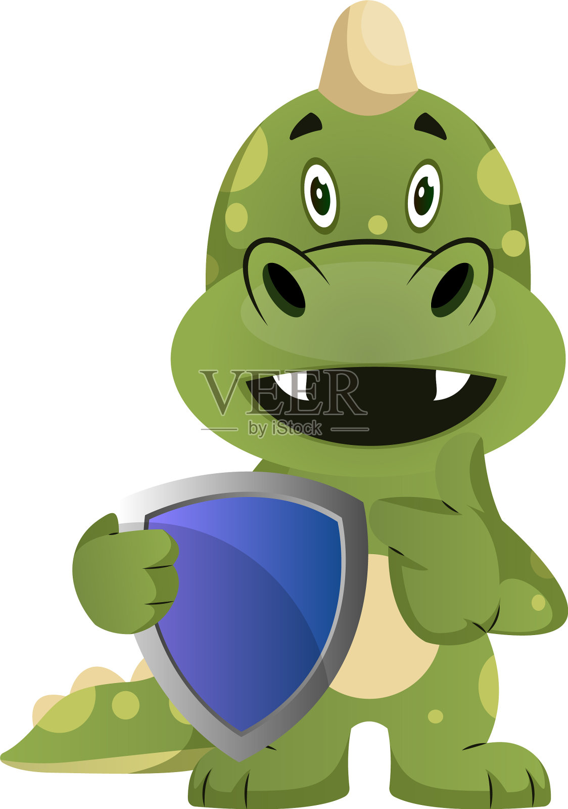 青龙拿着白龙的盾牌设计元素图片