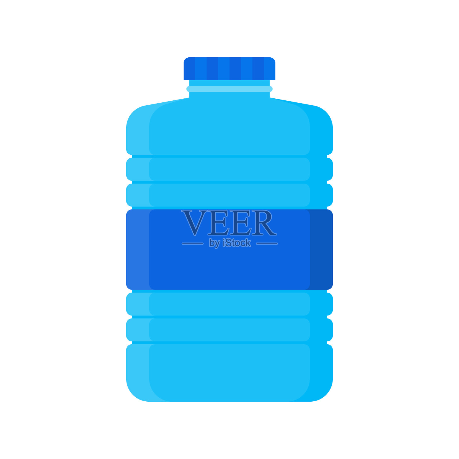 塑料瓶平式图标设计元素图片