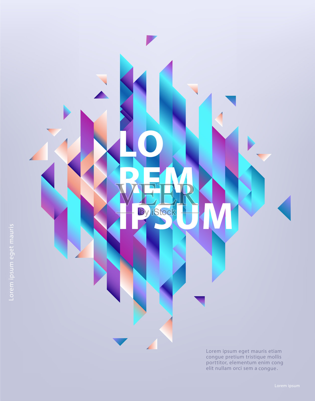 现代商业报告封面或小册子模板设计模板素材