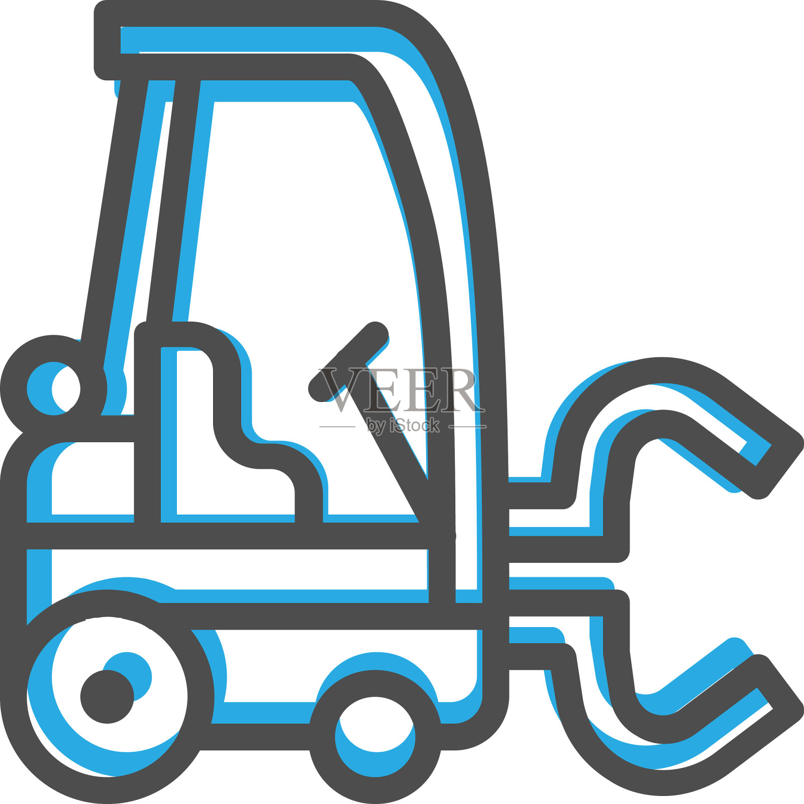 叉车图标设计运输图标设计设计元素图片