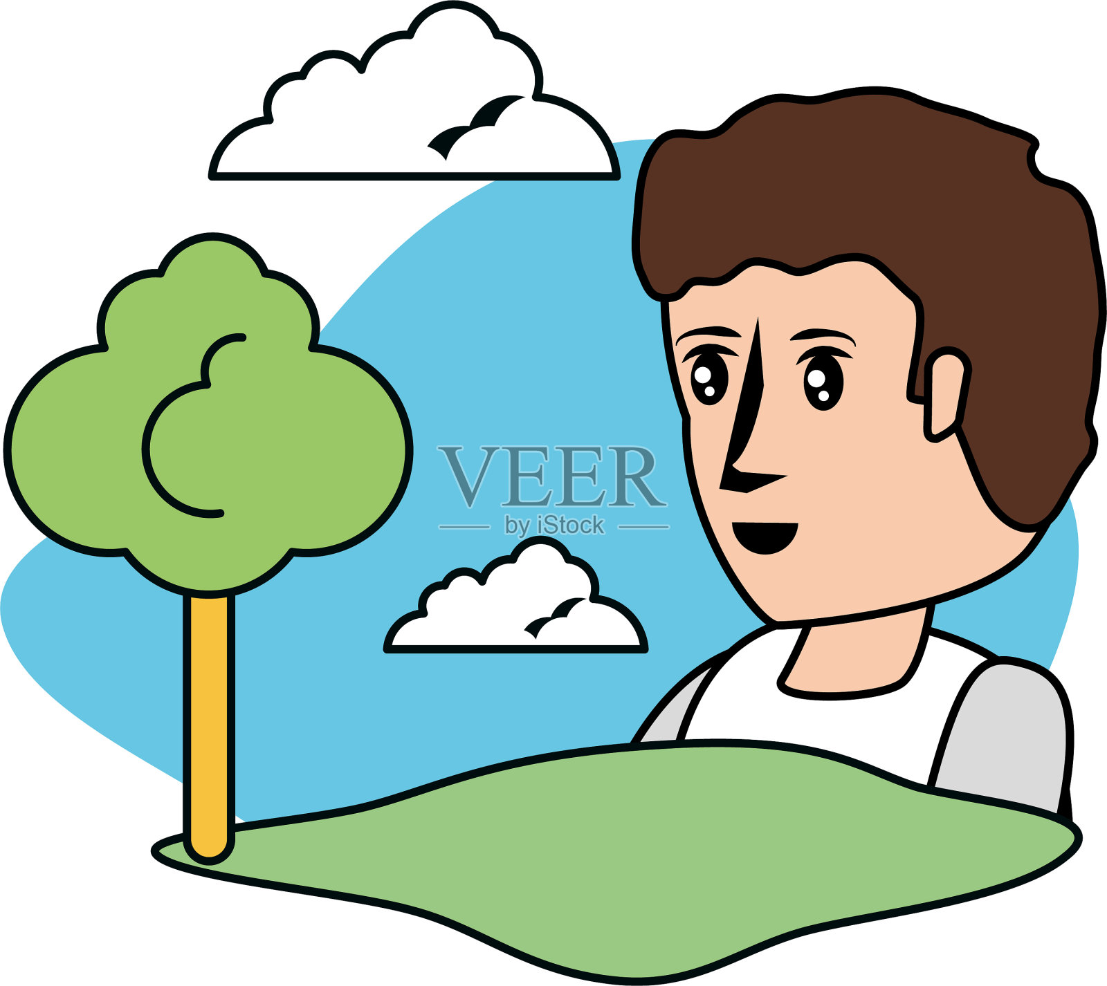 有树设计的阿凡达人设计元素图片