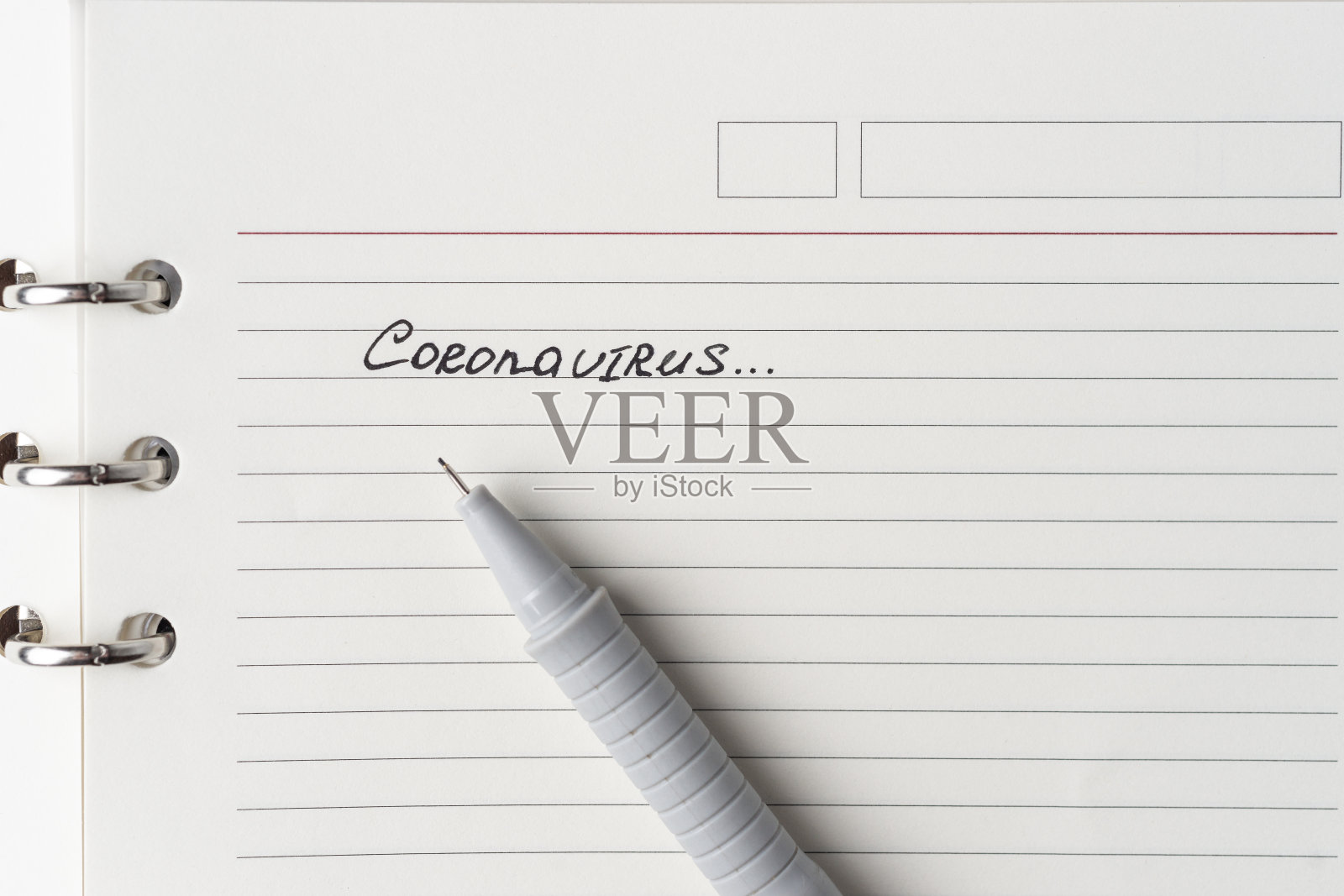 冠状病毒Covid-19铭文照片摄影图片