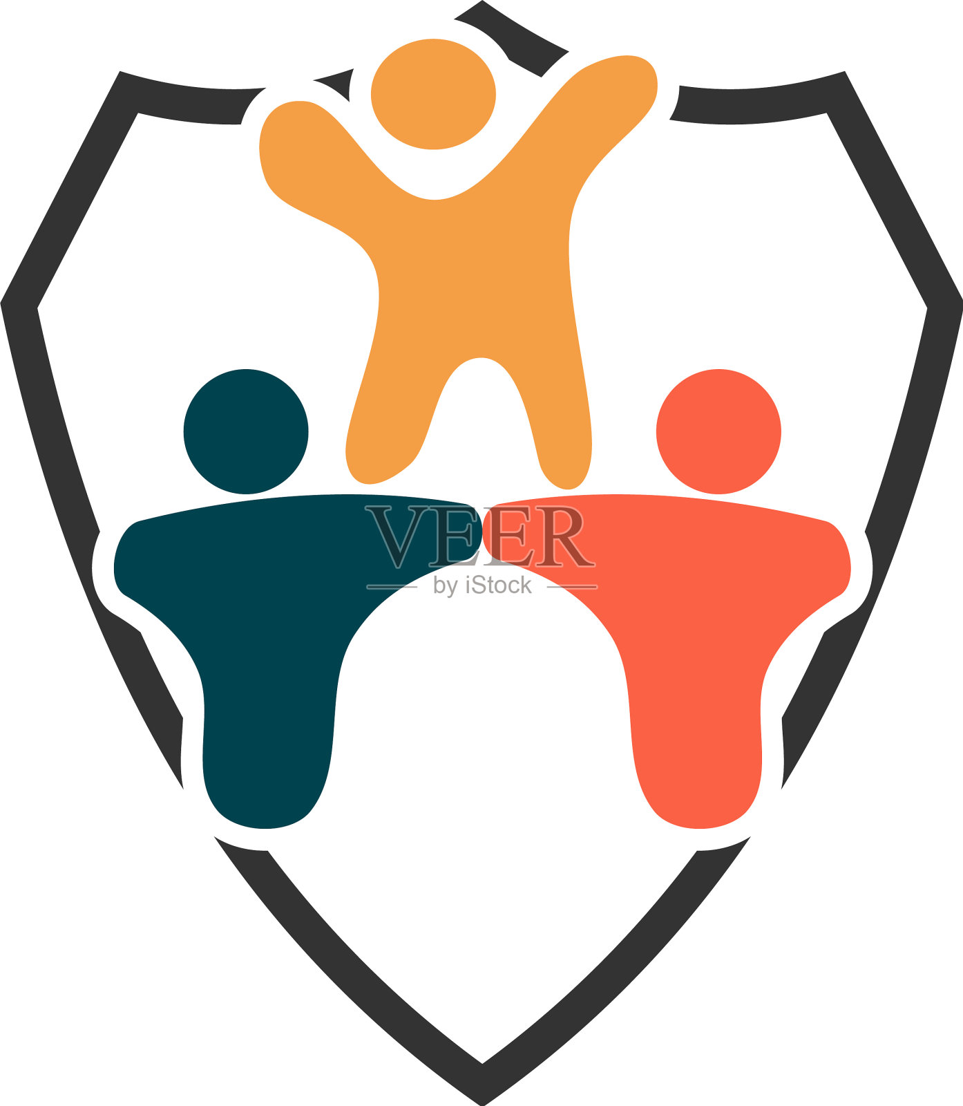 承诺团队合作共同经营标志图标素材