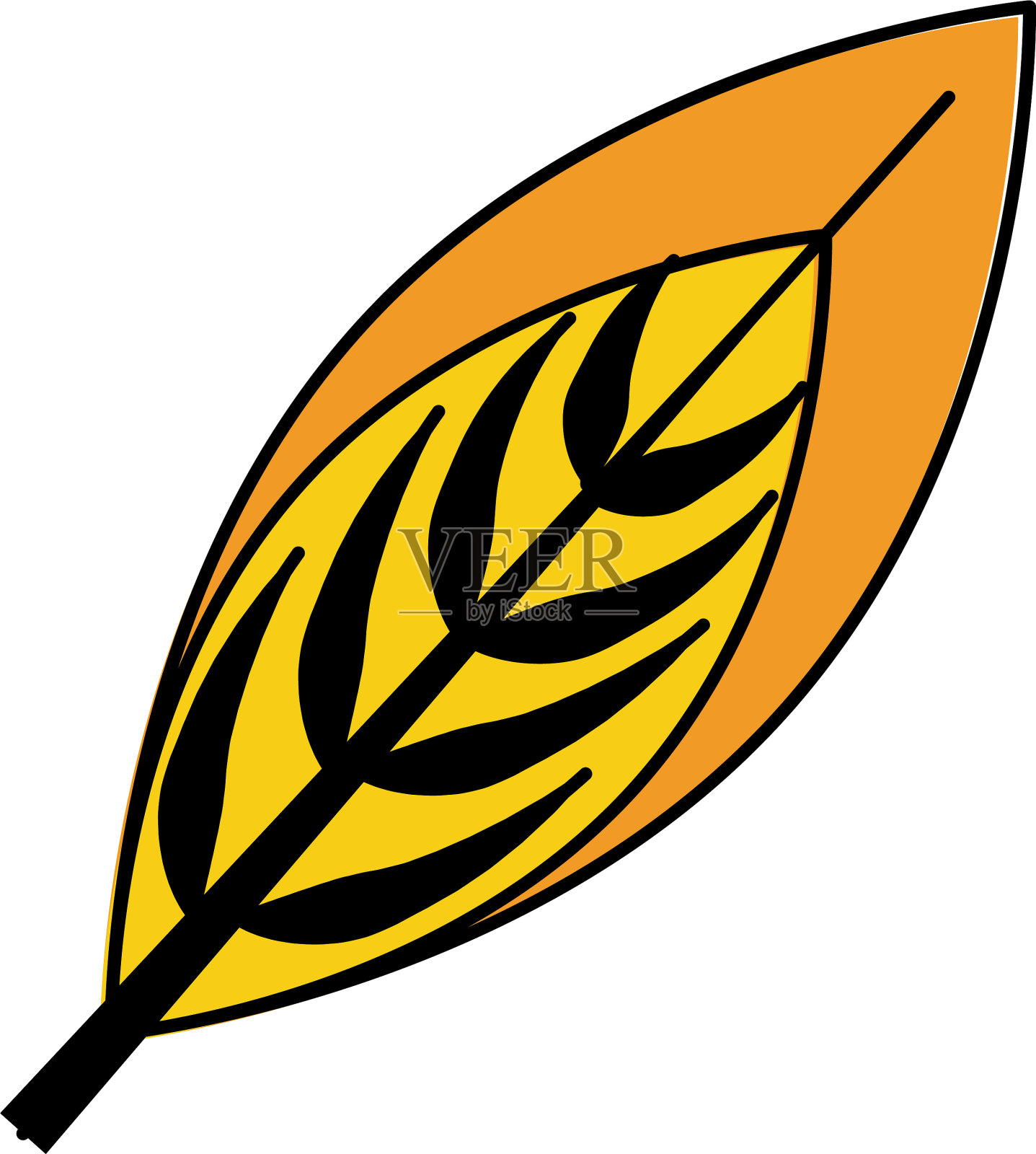 生态叶植物图标设计元素图片