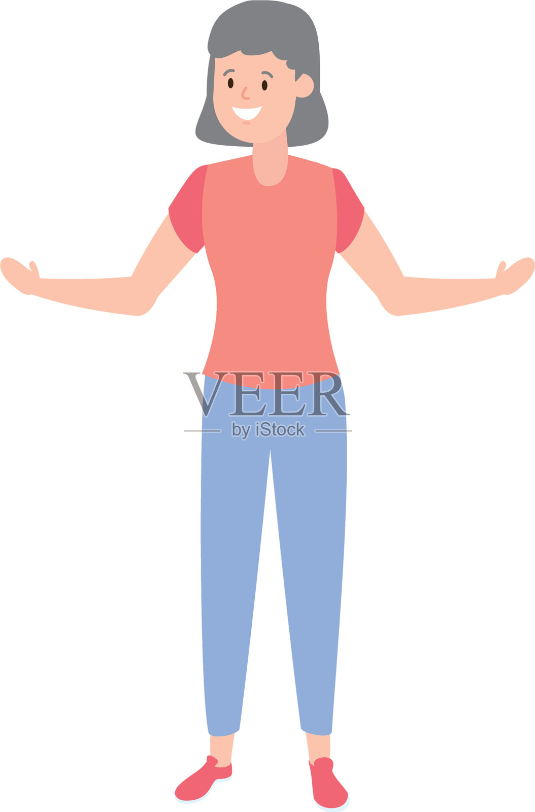 女性成人角色设计元素图片