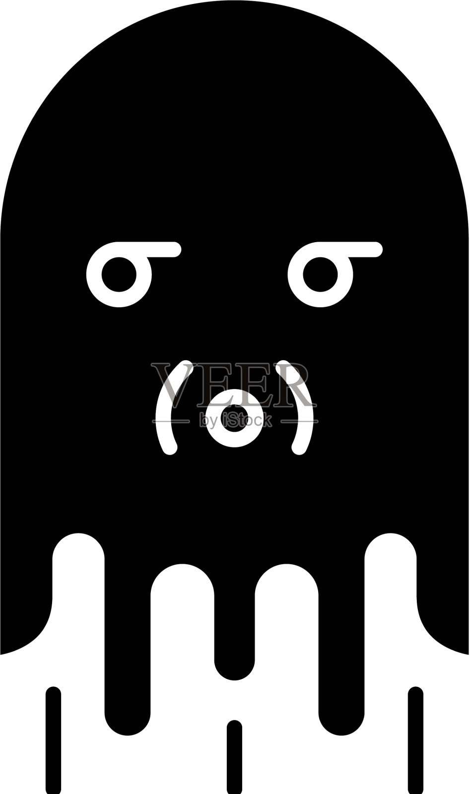 电脑怪物黑色图标登陆设计元素图片