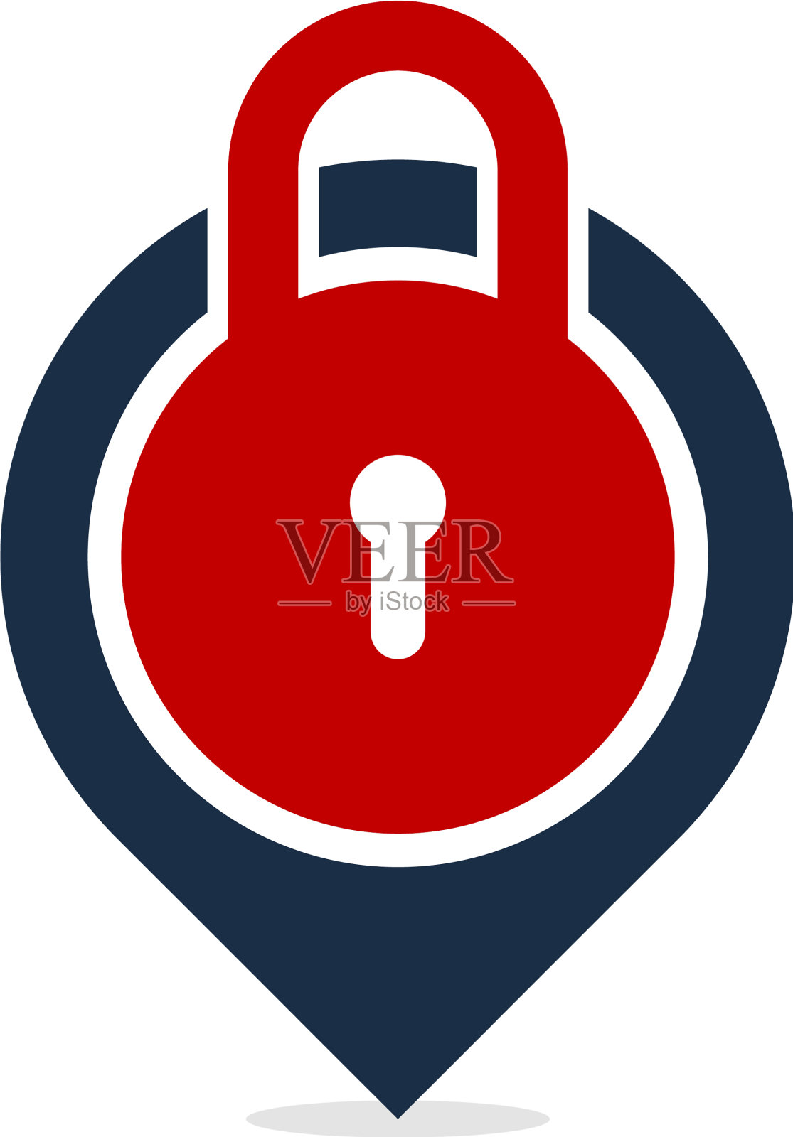 锁定点标志图标设计图标素材