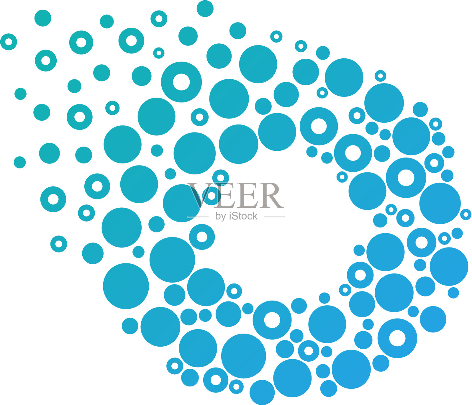 O粒子字母标志图标设计设计元素图片
