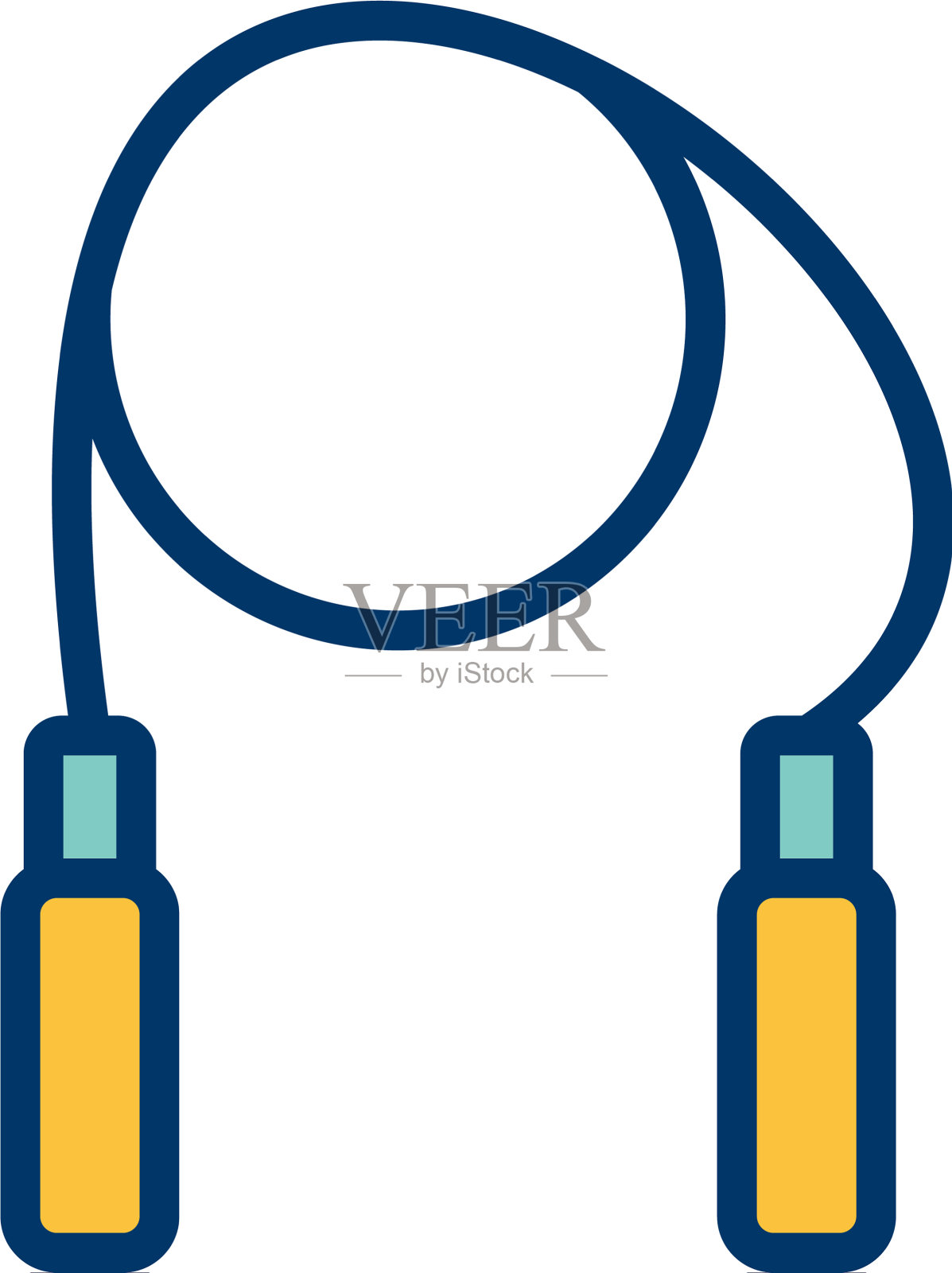 跳绳图标设计元素图片