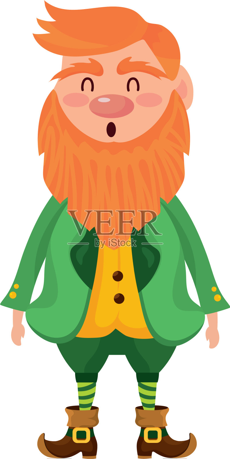 小妖精胡子矮设计元素图片