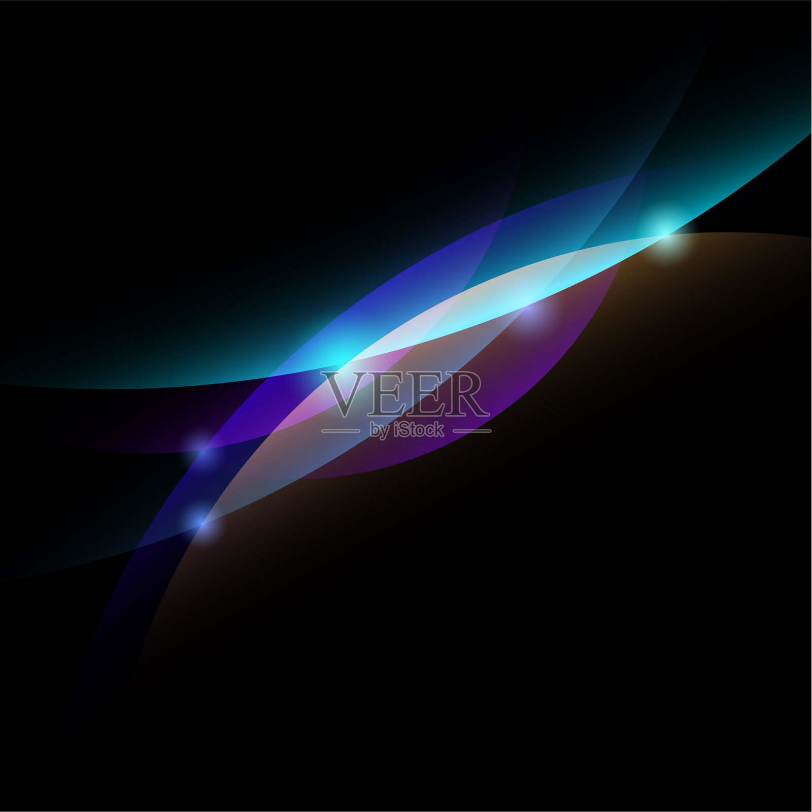 抽象的波插画图片素材