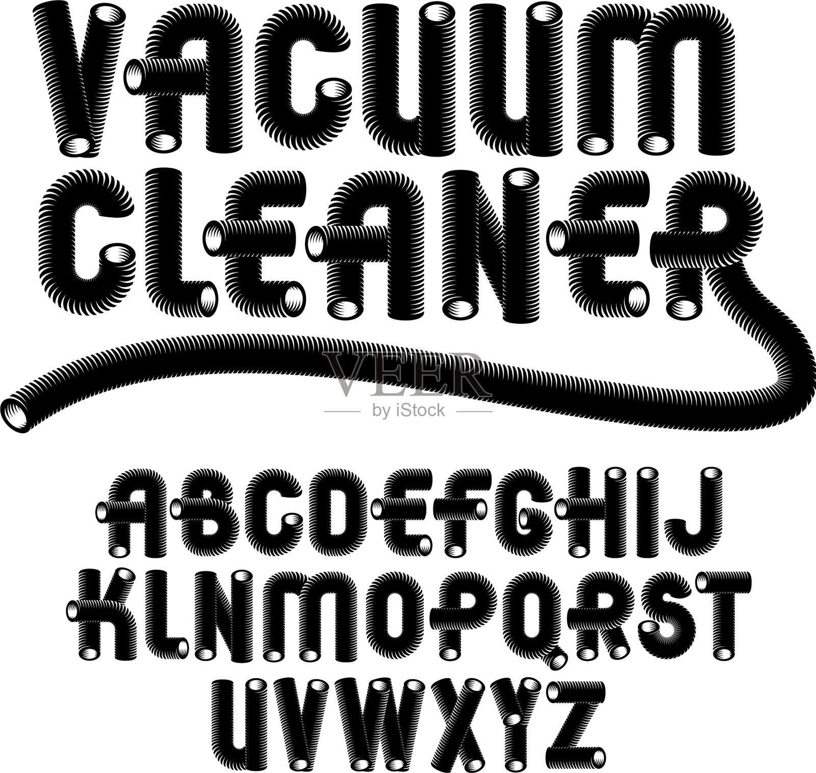 大写现代字母引领潮流插画图片素材