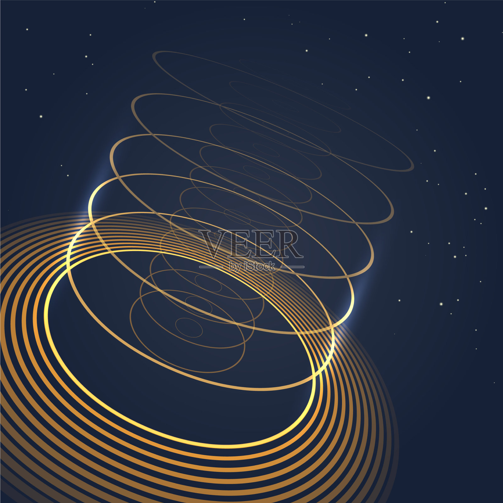 未来的抽象形状插画图片素材