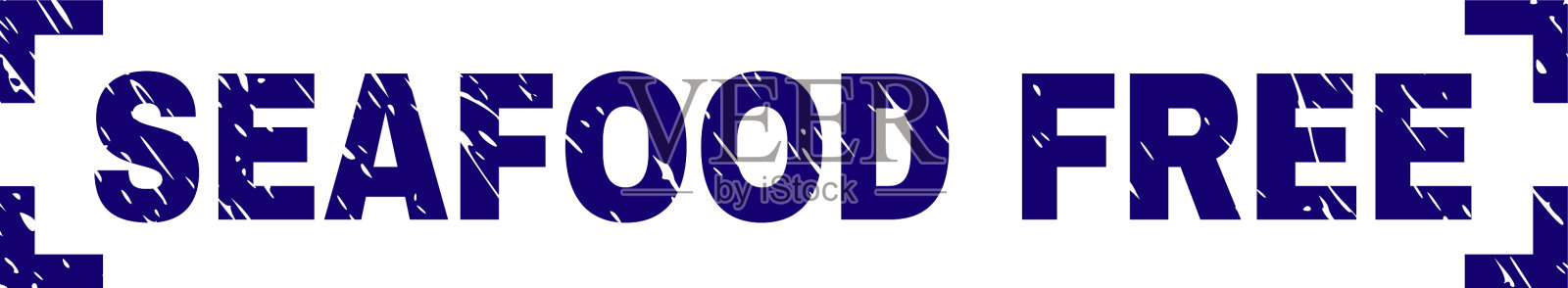 垃圾纹理海鲜自由印章印章之间插画图片素材