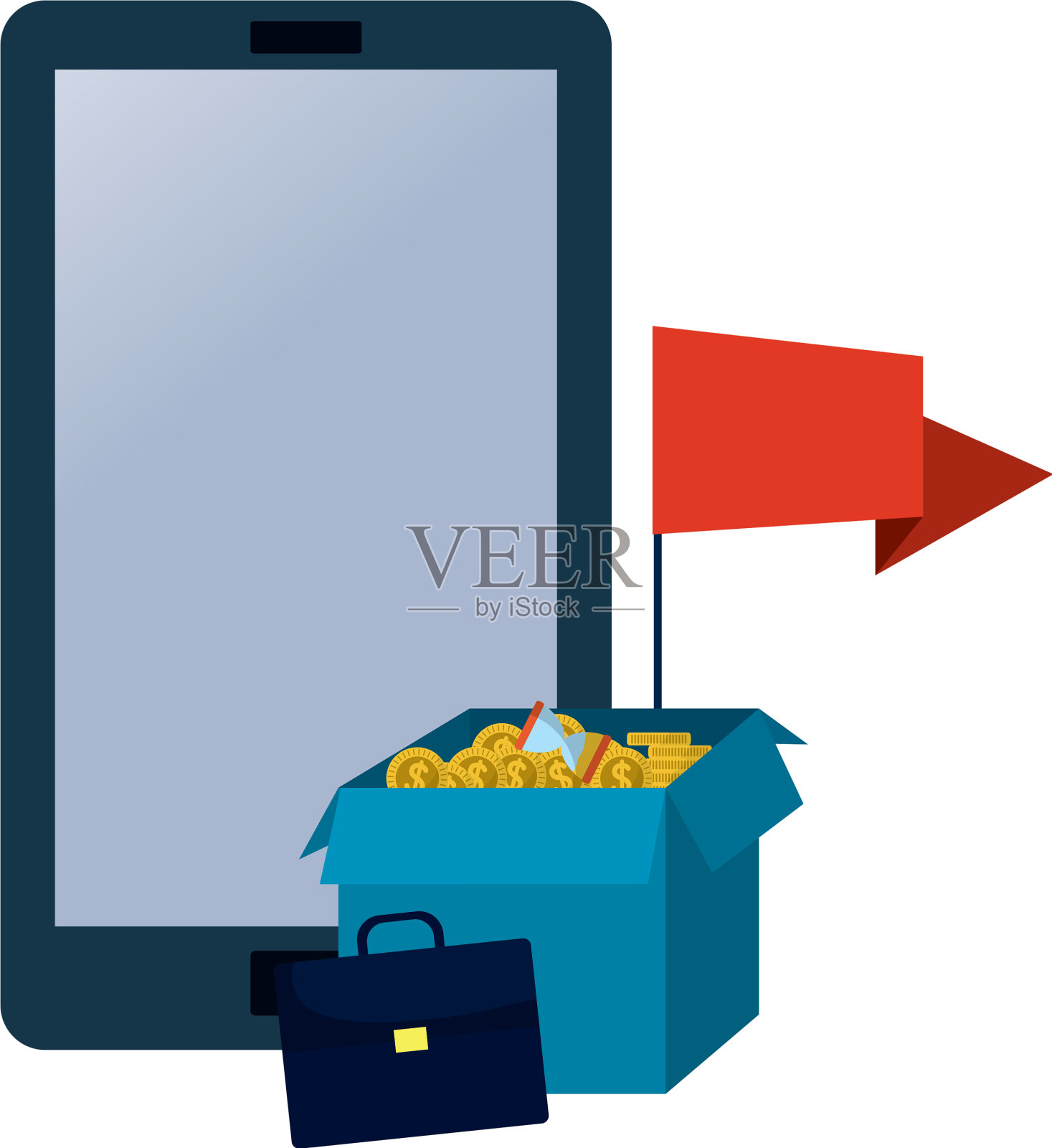 成功的商业概念元素设计元素图片