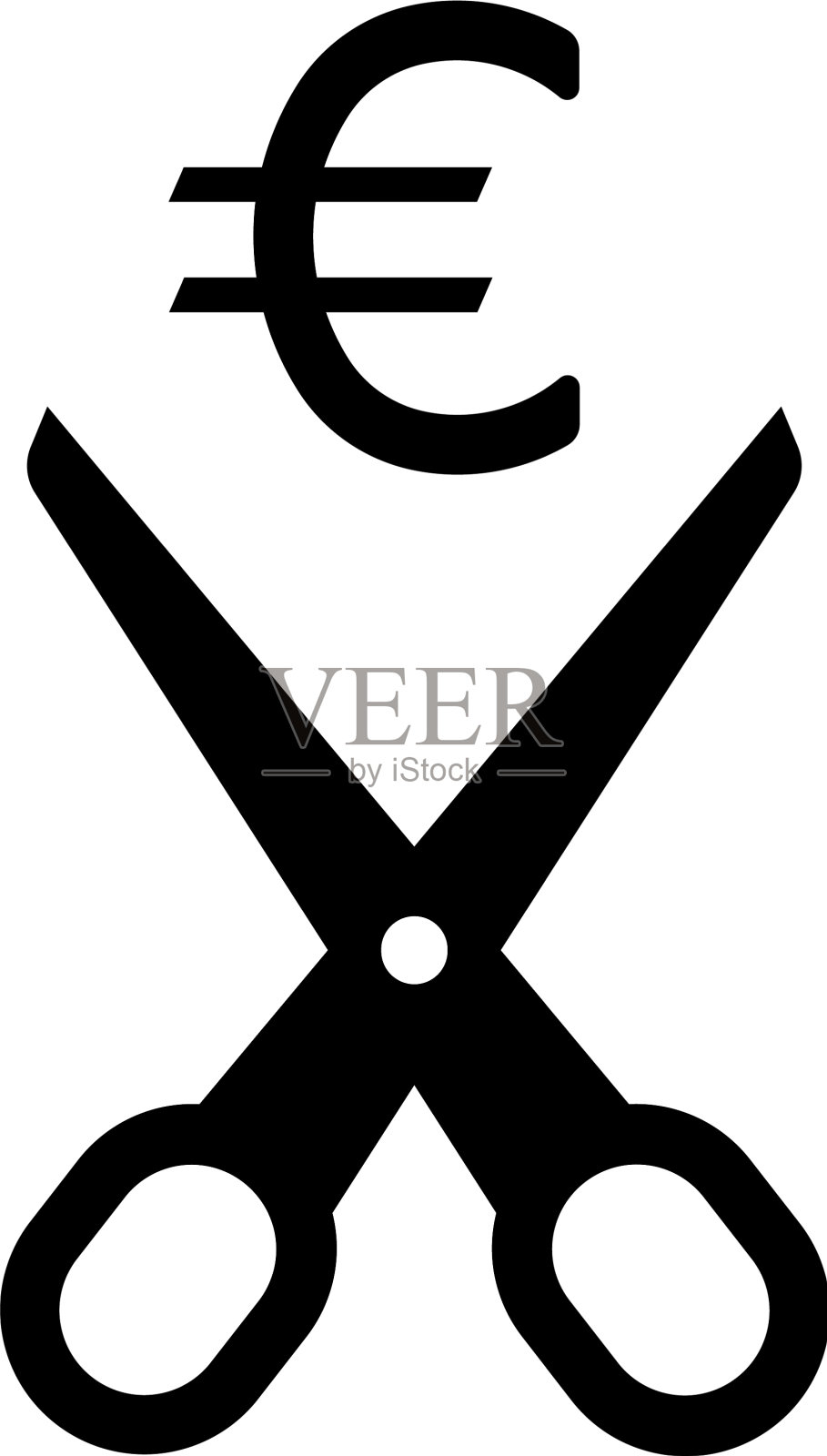 欧元扣除图标插画图片素材