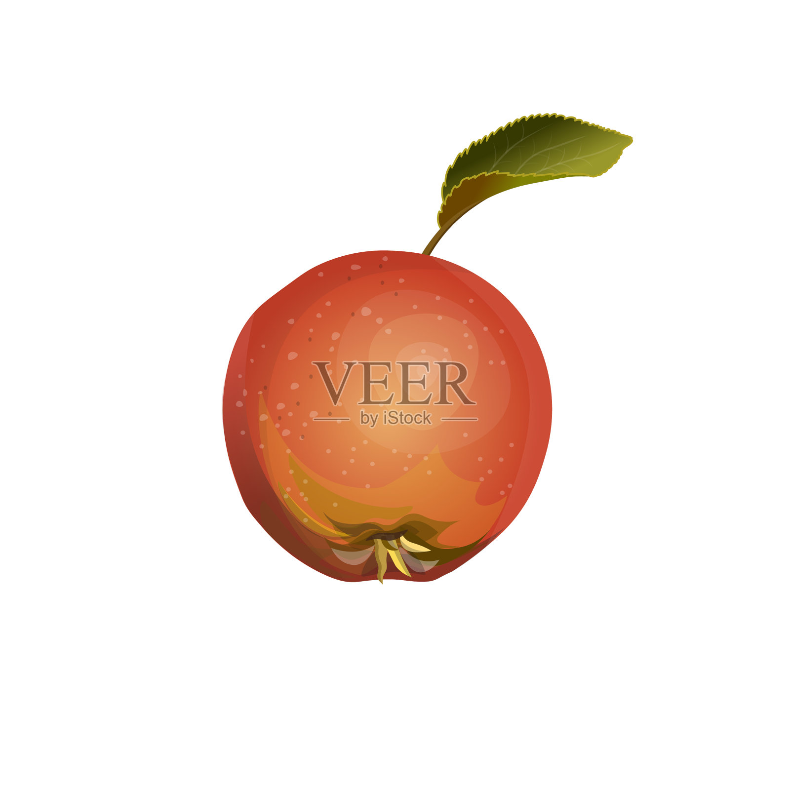 红苹果的水果设计元素图片