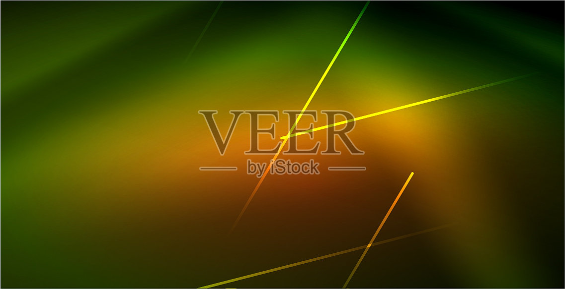 氖发光的波,神奇的能量和光运动插画图片素材