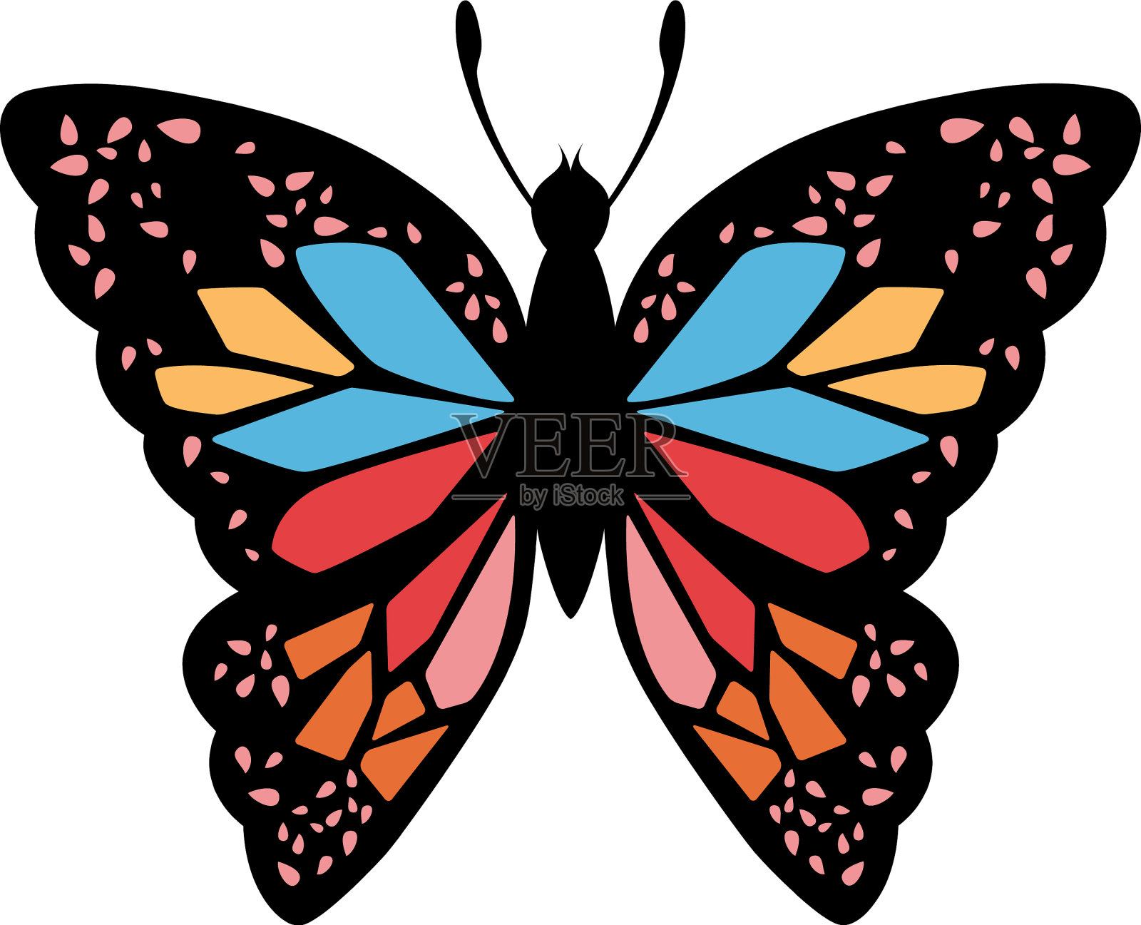 蝴蝶图标设计元素图片