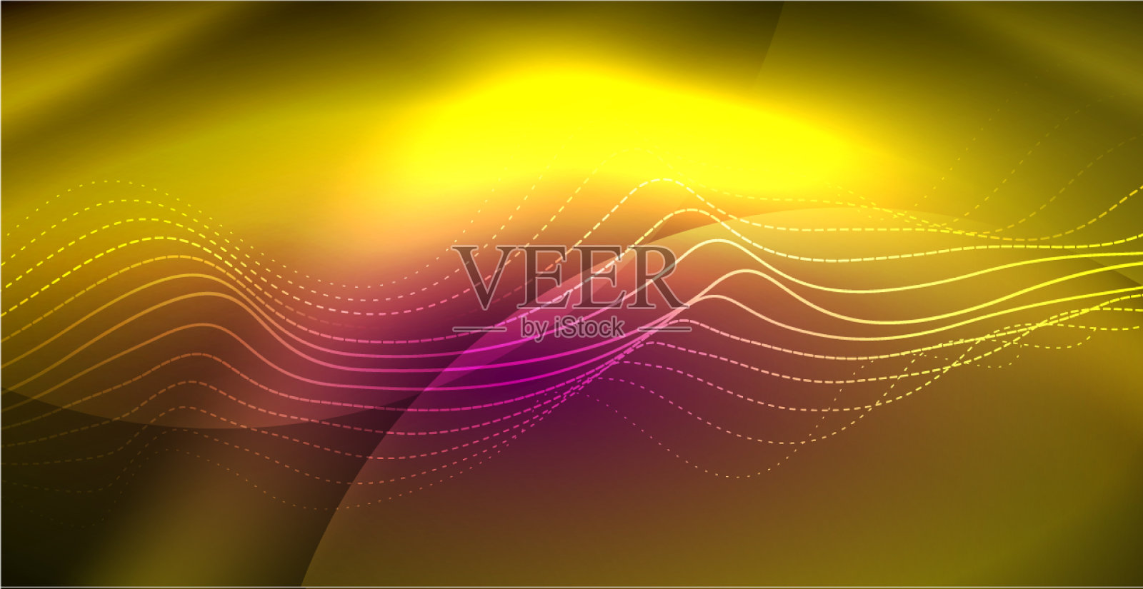 霓虹线条闪闪发光的背景插画图片素材