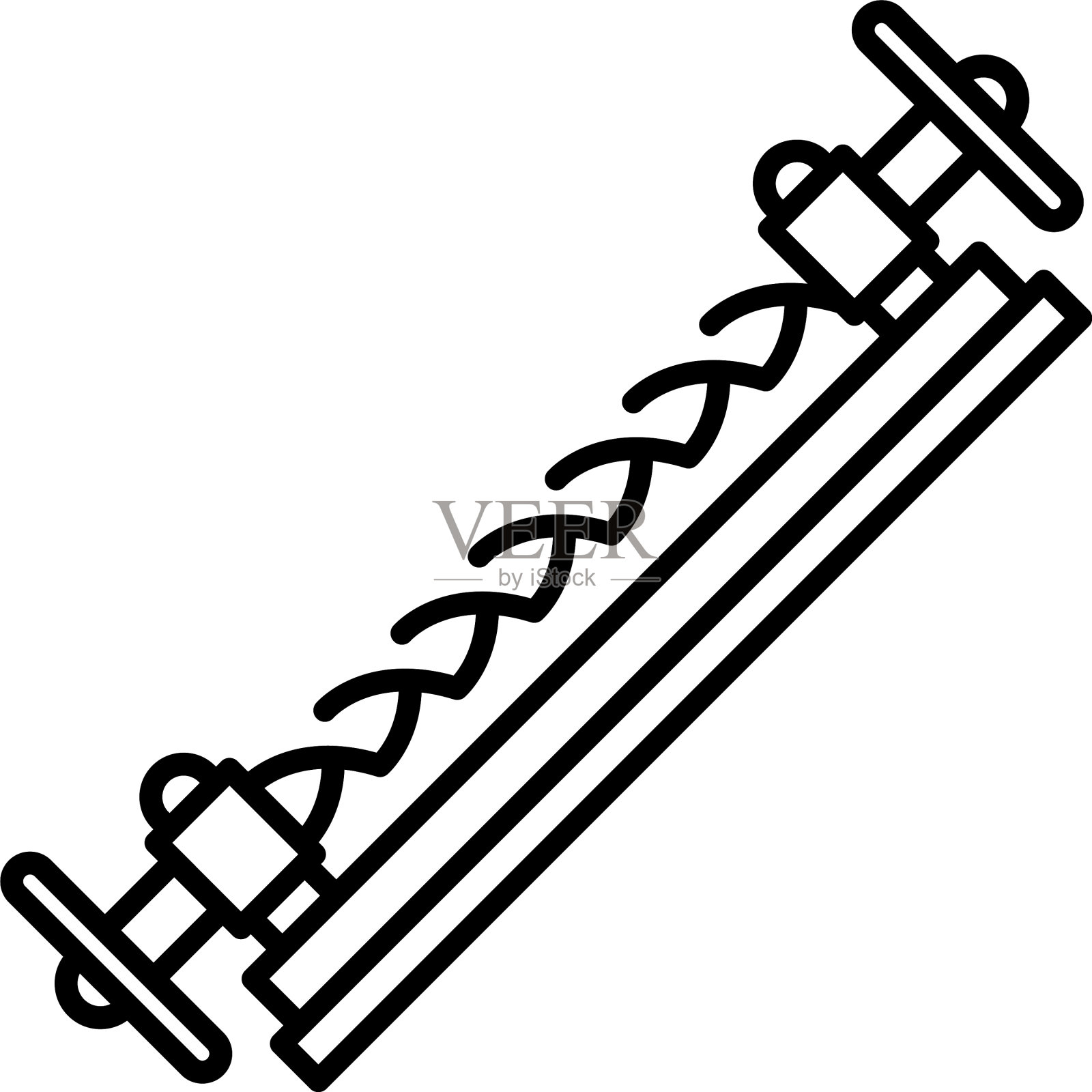 铁匠工具图标轮廓风格插画图片素材