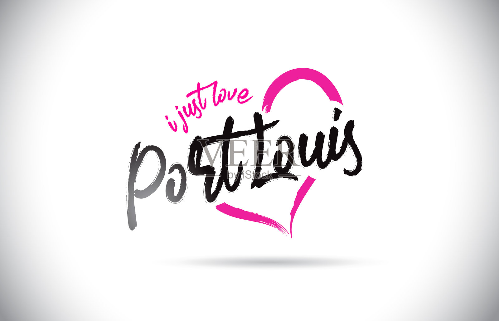 我喜欢手写的文字设计元素图片