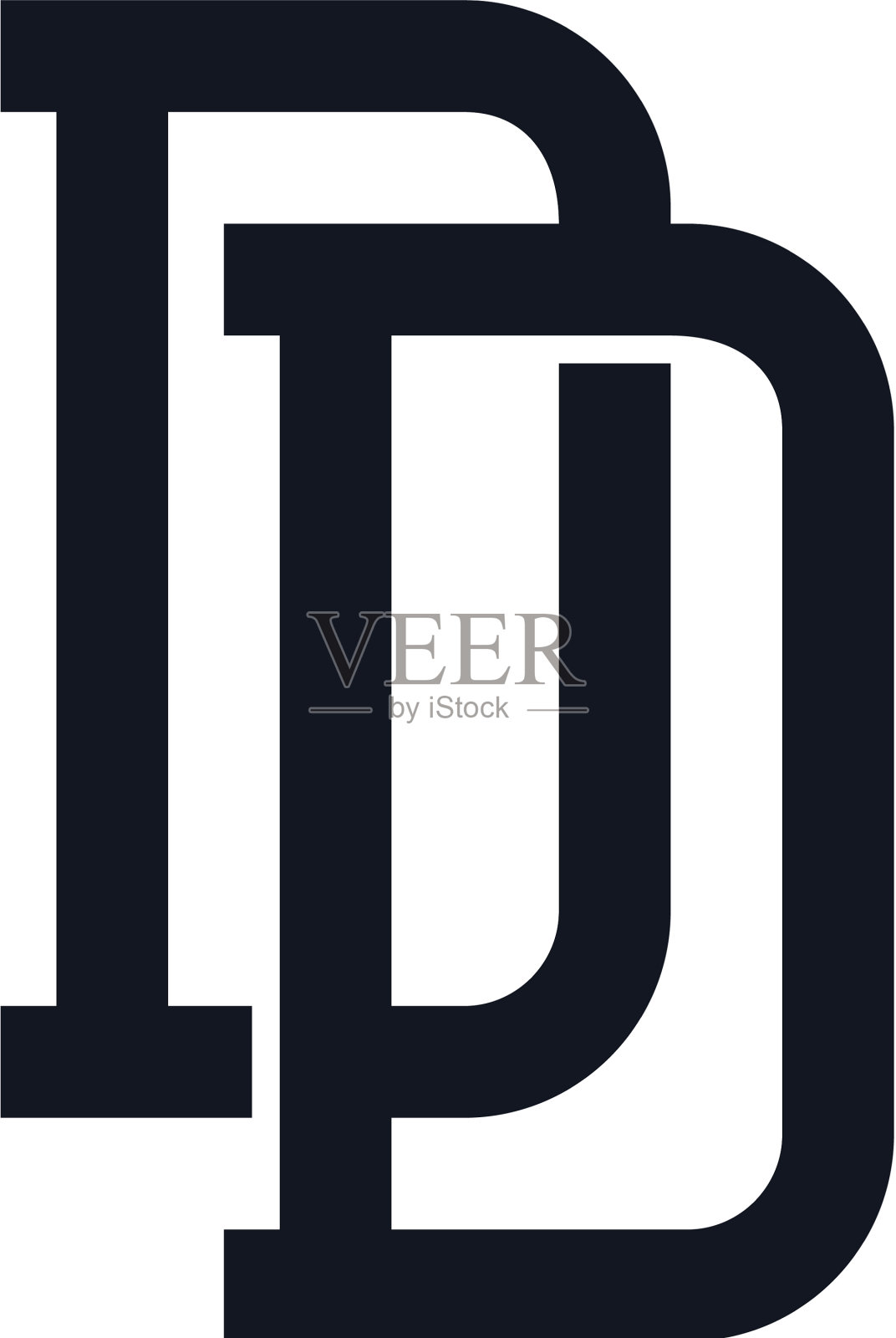 D首字母标志图标设计设计元素图片