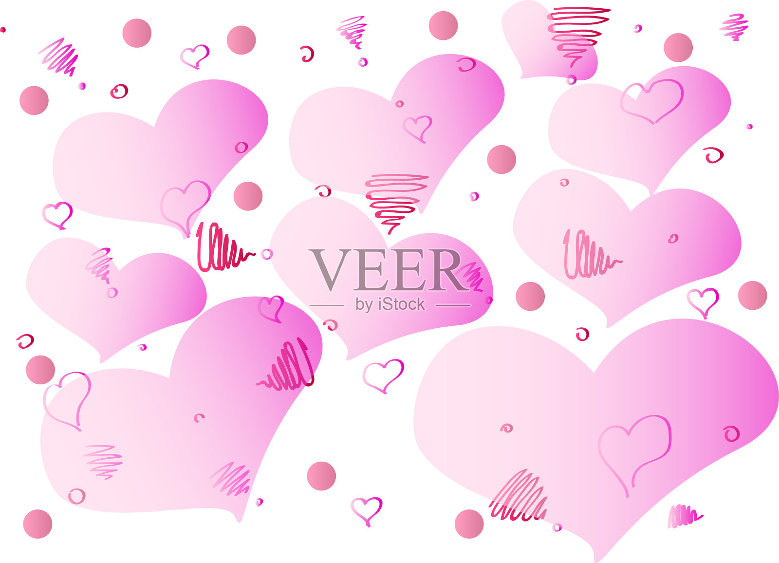 温和的抽象与愉快的色彩设计元素图片