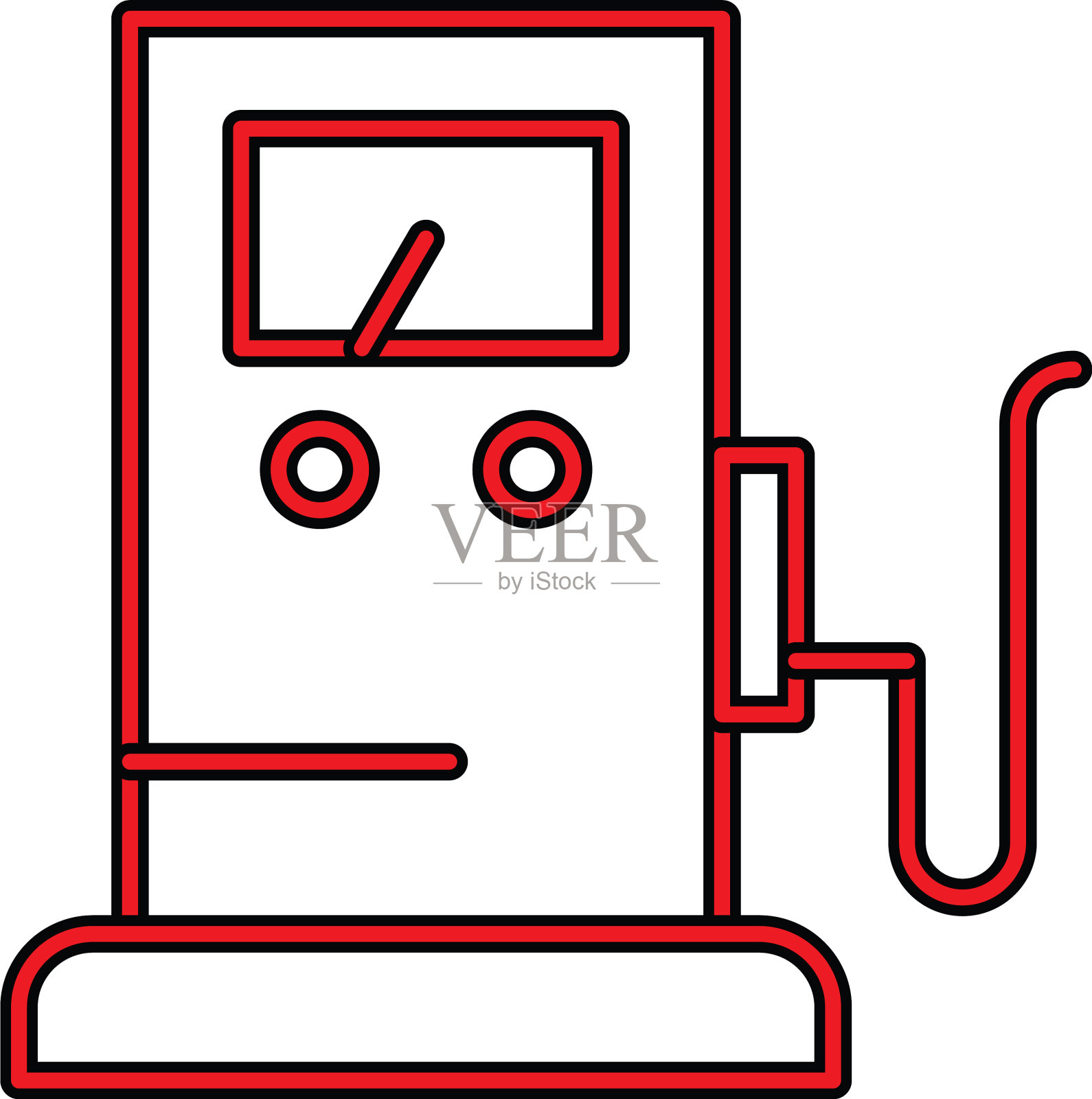 滑完美的图标或pigtogram在填充风格图标素材