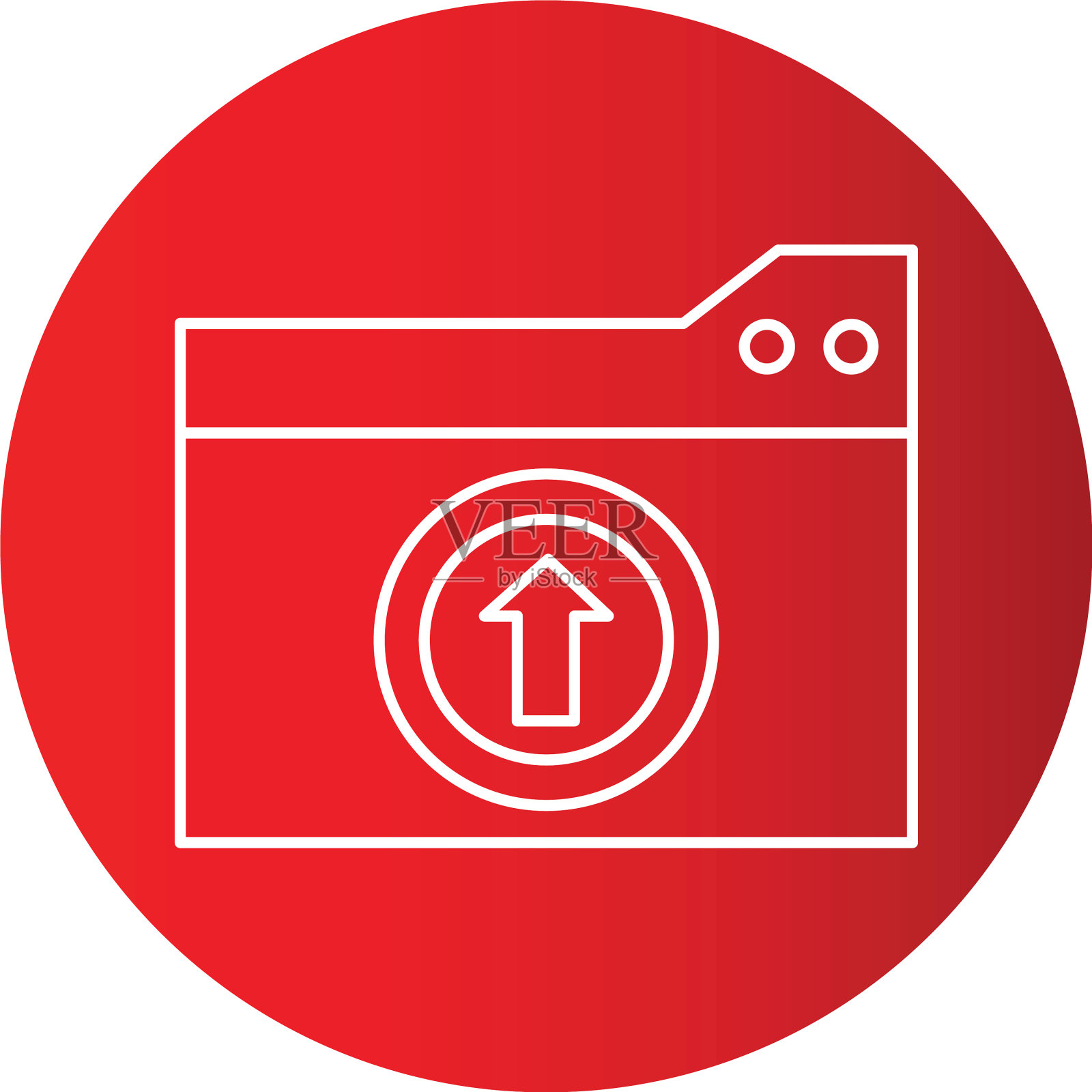 梯度线圆完美的图标或pigtogram插画图片素材