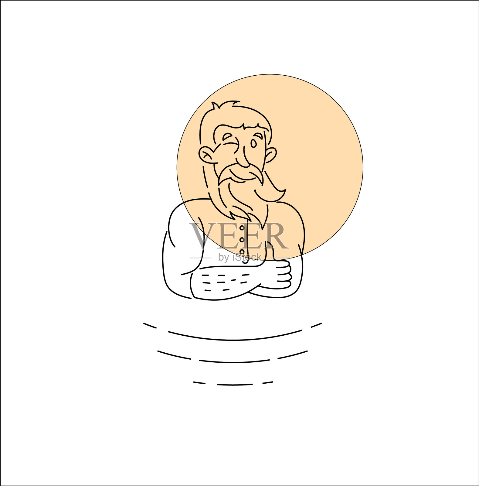 图标和标志人物角色的化身插画图片素材