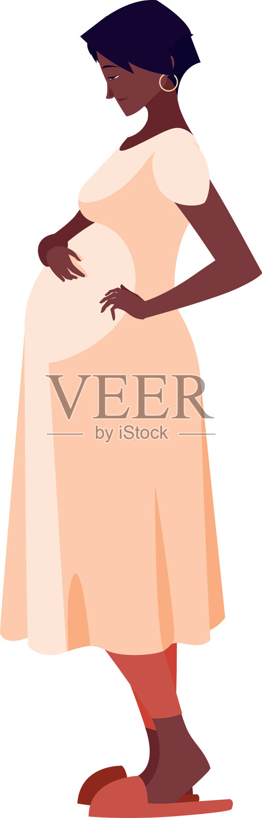 孤立孕妇设计设计元素图片