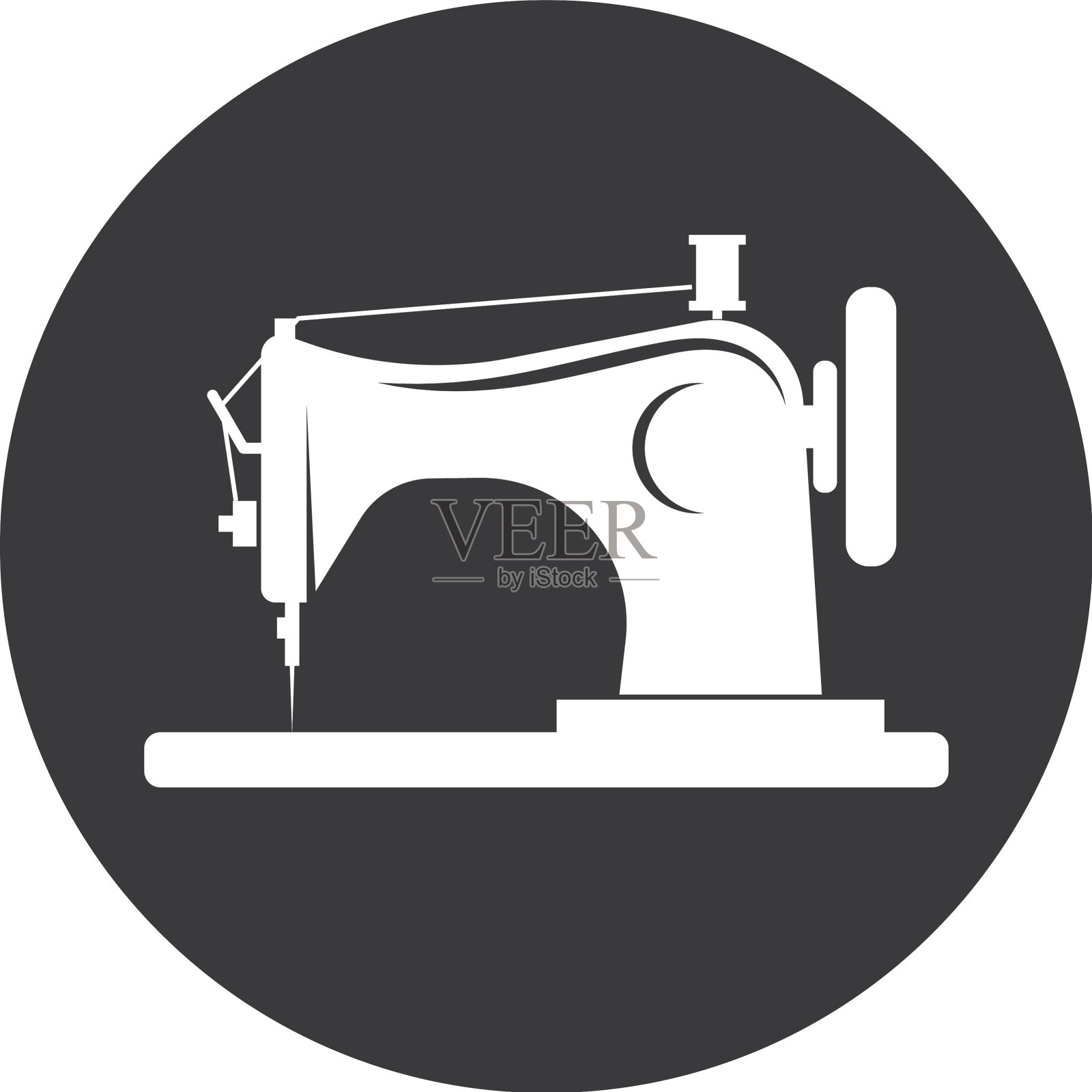 缝纫机图标标志图标素材