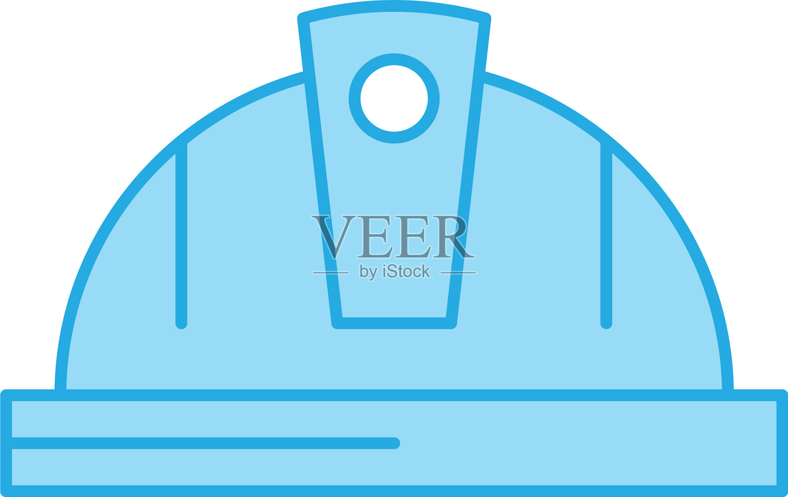 完美的蓝色色调图标或象形图上的白色图标素材