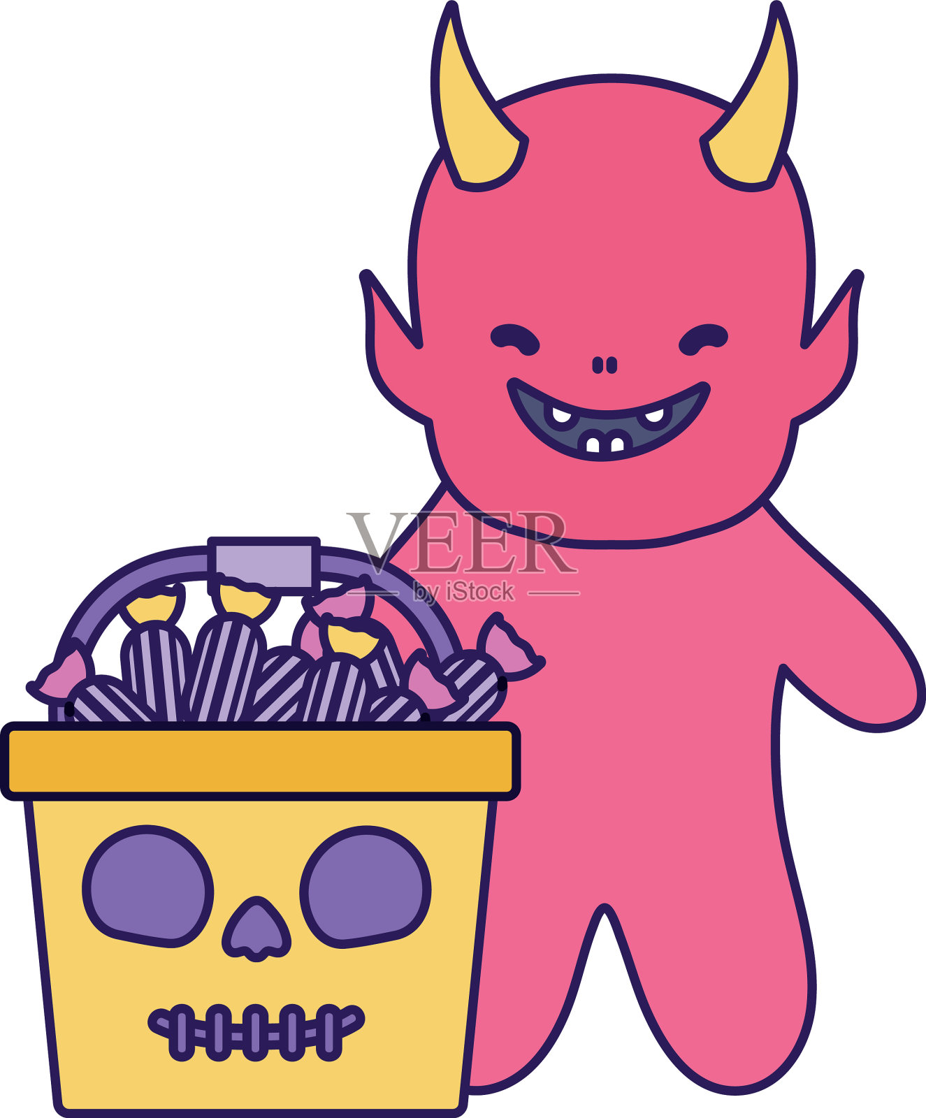 不给糖就捣蛋——万圣节快乐设计元素图片