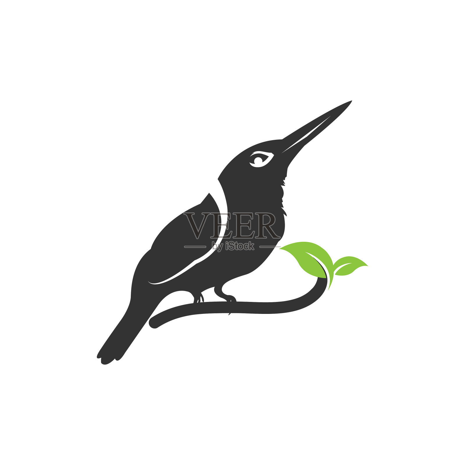 孤鸟或蜂鸟图标集图标素材