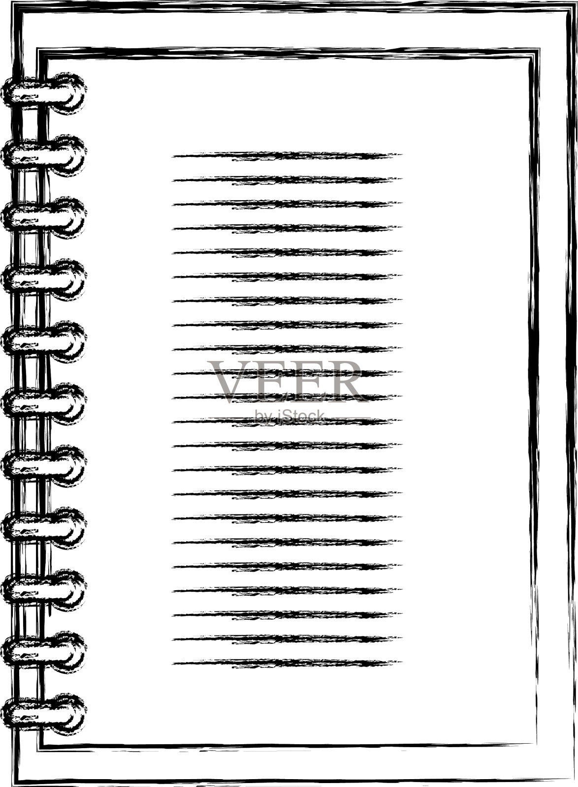 笔记本学校孤立的图标设计元素图片