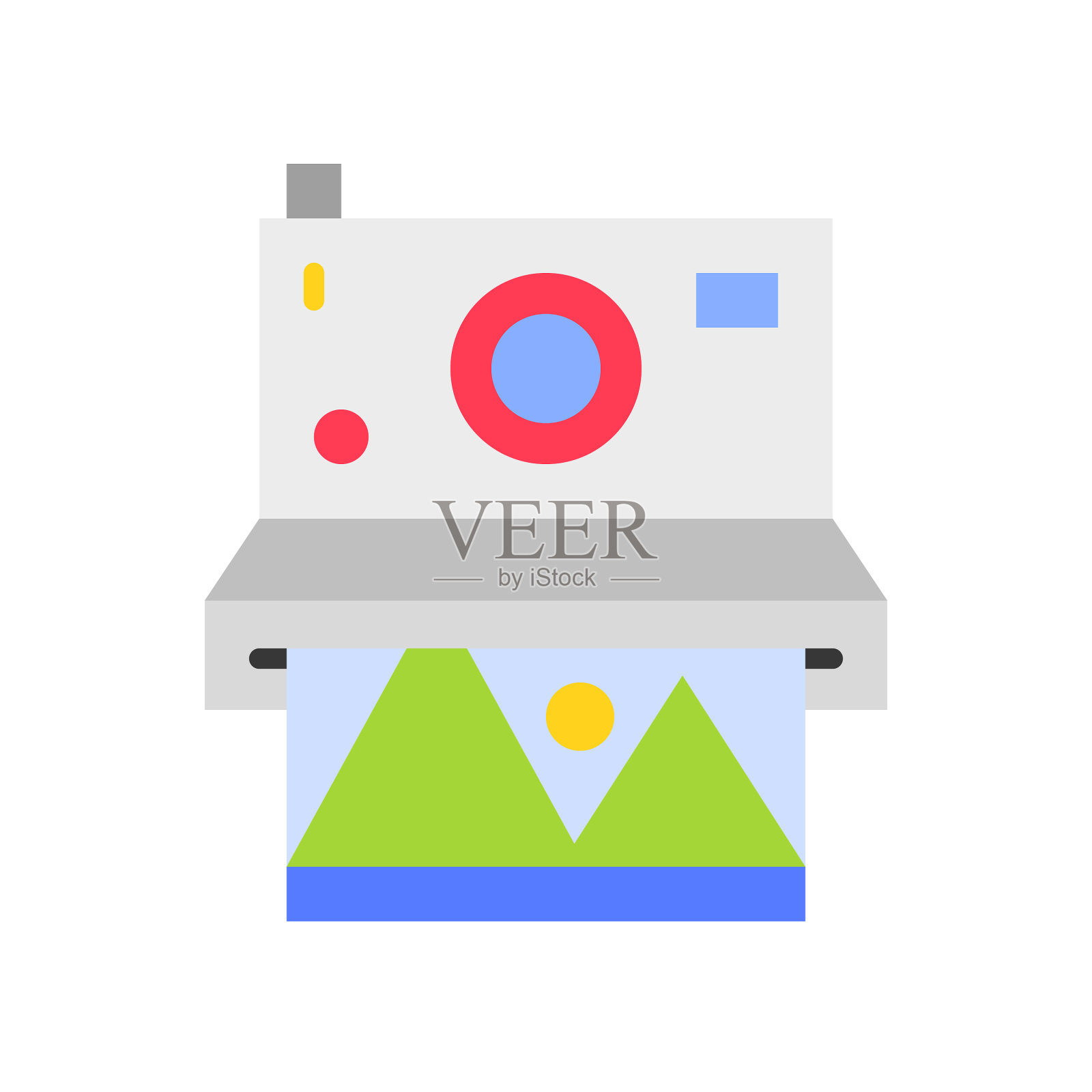 即时相机暑假相关的平面图标图标素材