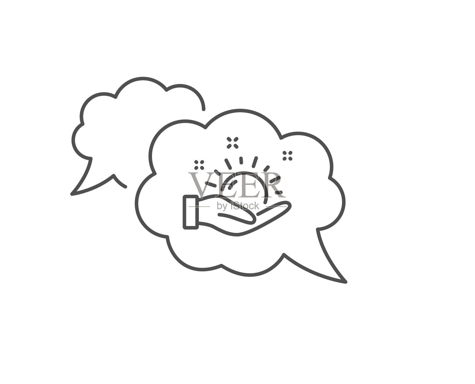 晴朗天气预报线图标保持太阳标志图标素材