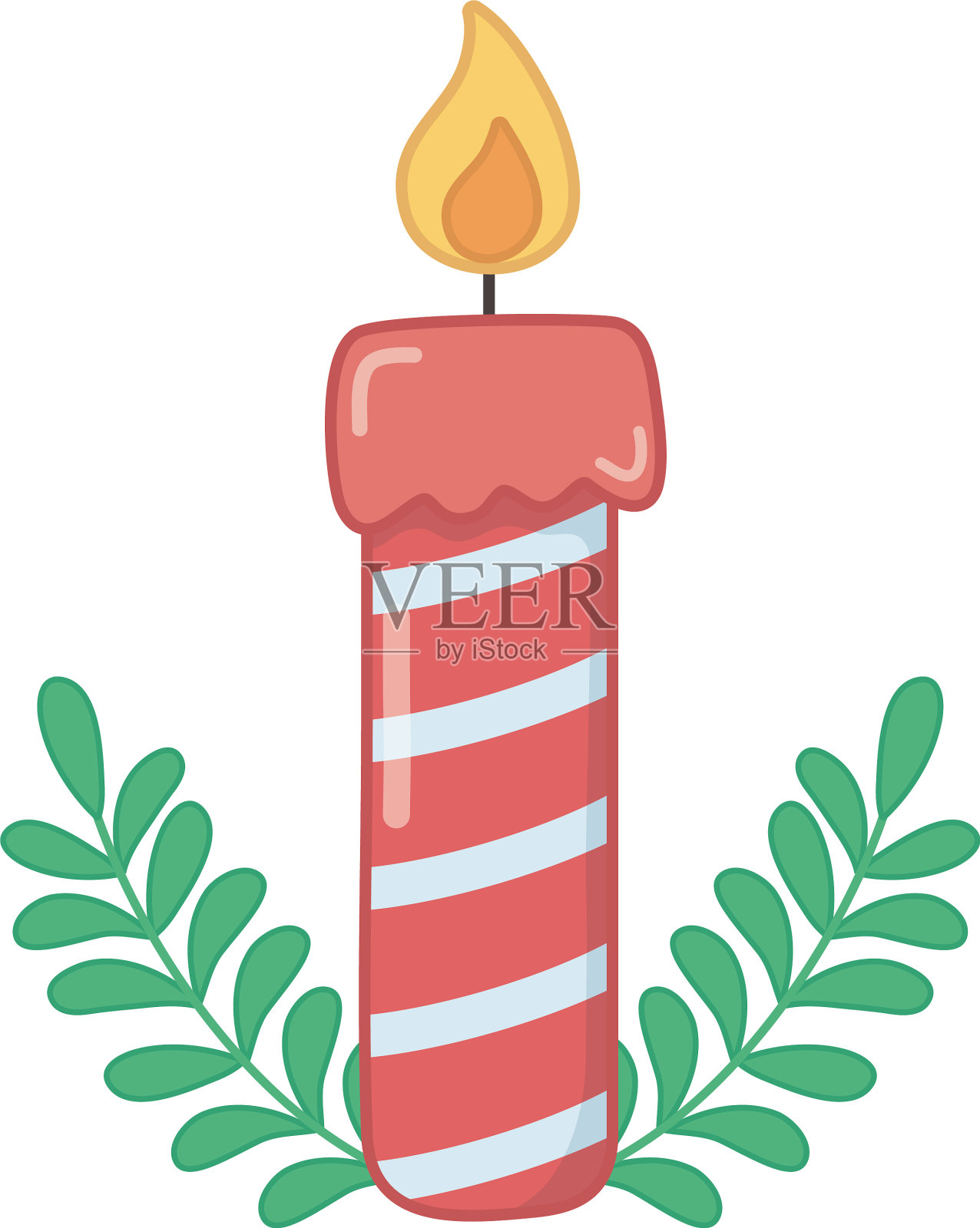 圣诞烛光设计设计元素图片