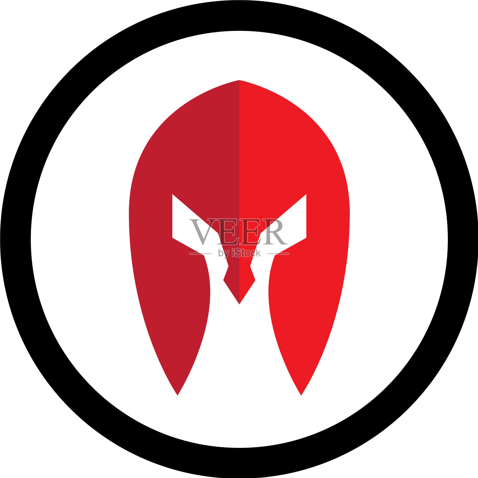 斯巴达式的头盔图标设计元素图片